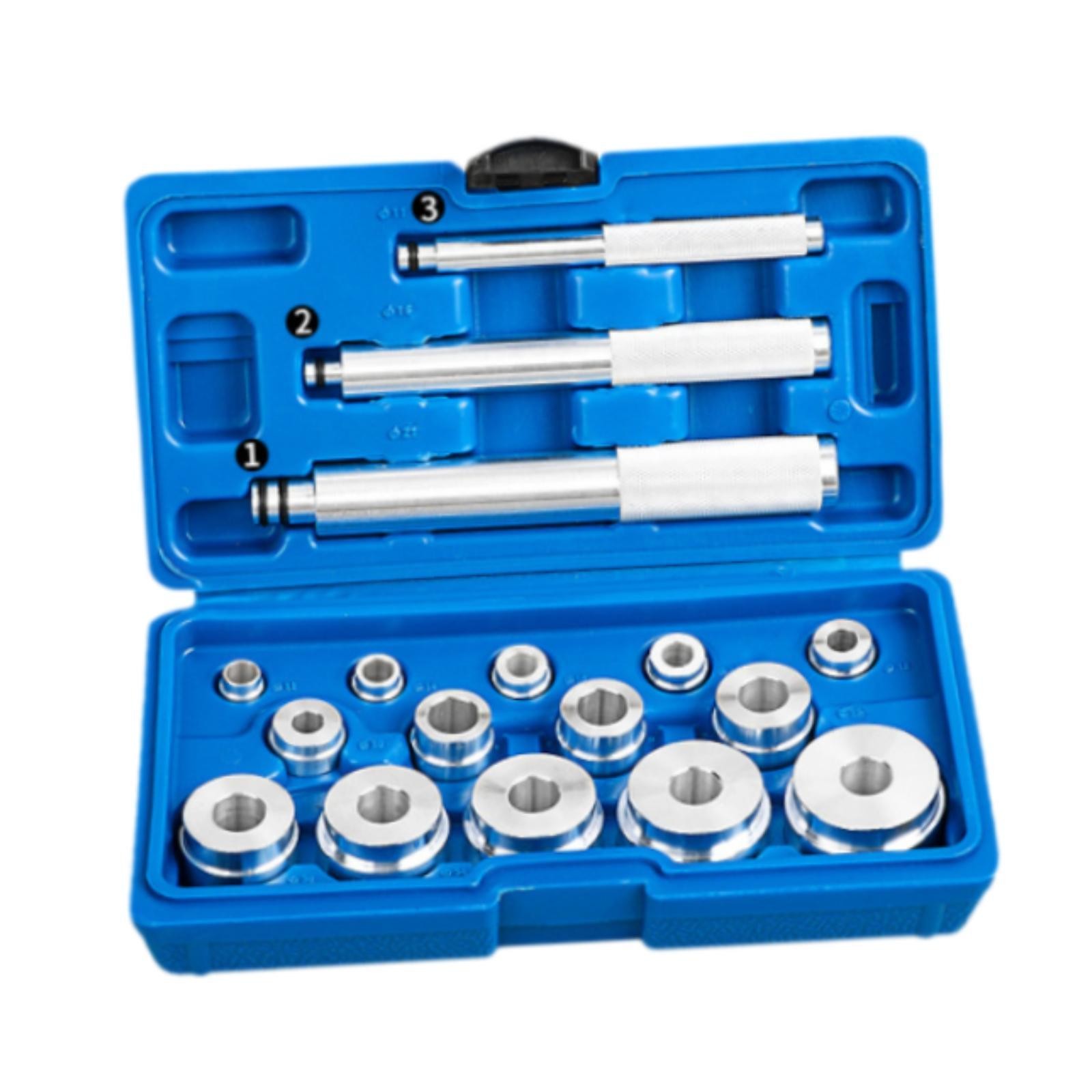 17 Pieces Bearing Race and Seal Install Driver Set Sturdy Bearing Press Kit