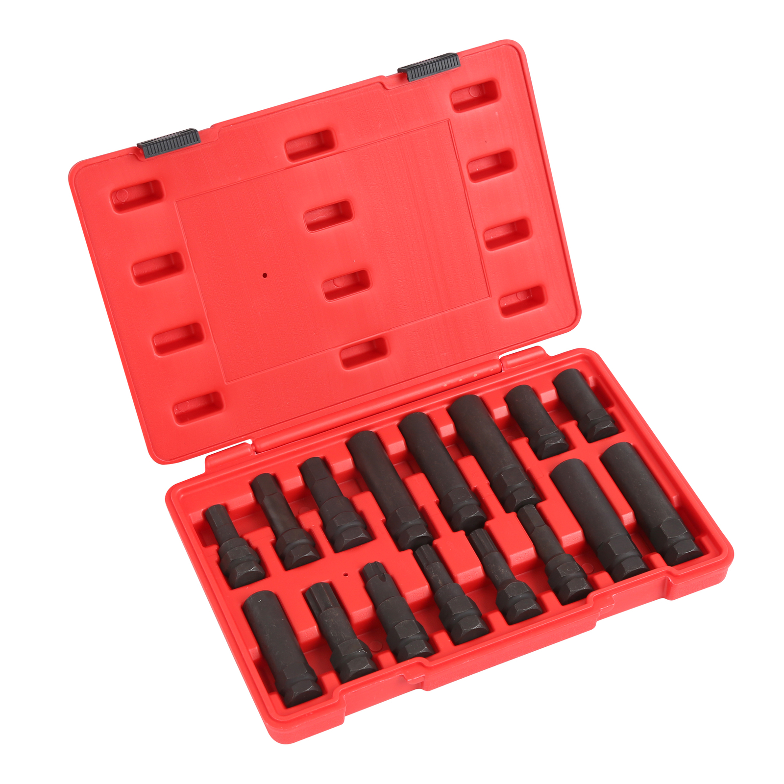 Pro Security Locking Key Lug Nut Master Socket Set Tool Kit Wheel Removal 16pc