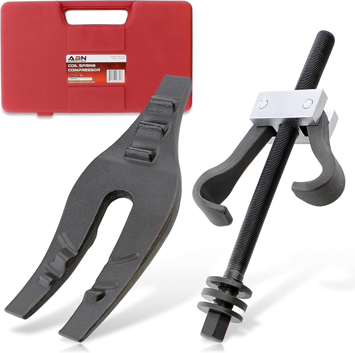 Black-Oxide Coil Spring Compression Tool for Vehicle Maintenance – Includes Case