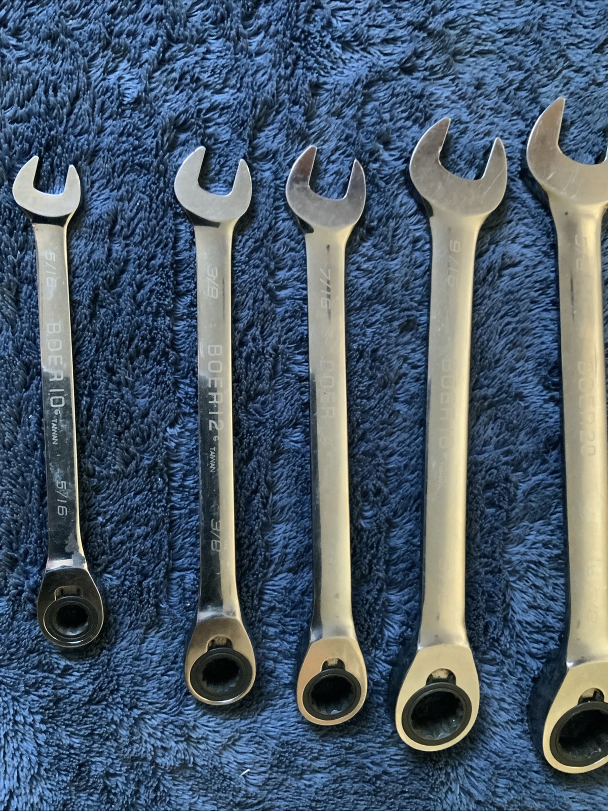 Blue Point Ratcheting Wrench Set, Sae, 6pc….see Pics…bbbb