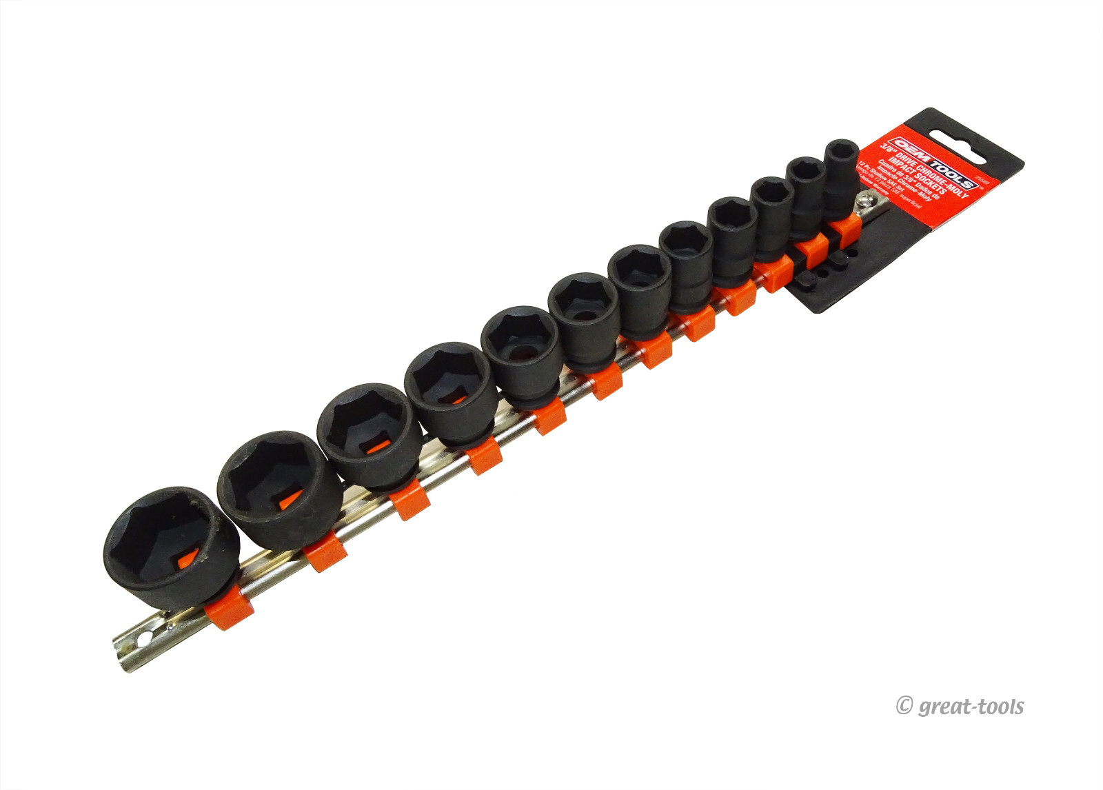 3/8” DRIVE IMPACT SOCKET SET, SAE, STANDARD, SHALLOW – automotive tools