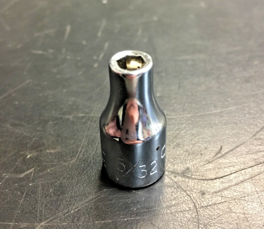Craftman 5/32, -V-43481 Socket, 1/4 Drive, 6 POINT, USA