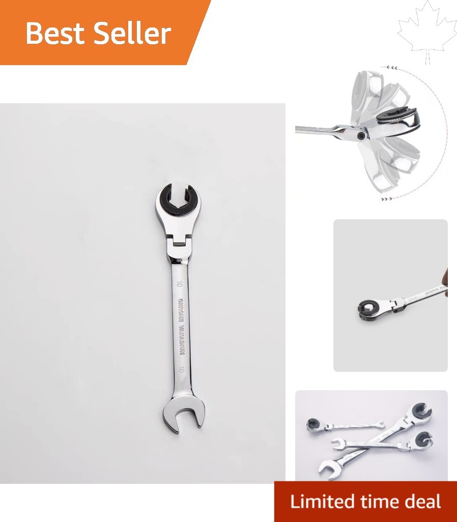 Professional 10mm Flex-Head Wrench – Corrosion Resistant with Dual Functionality
