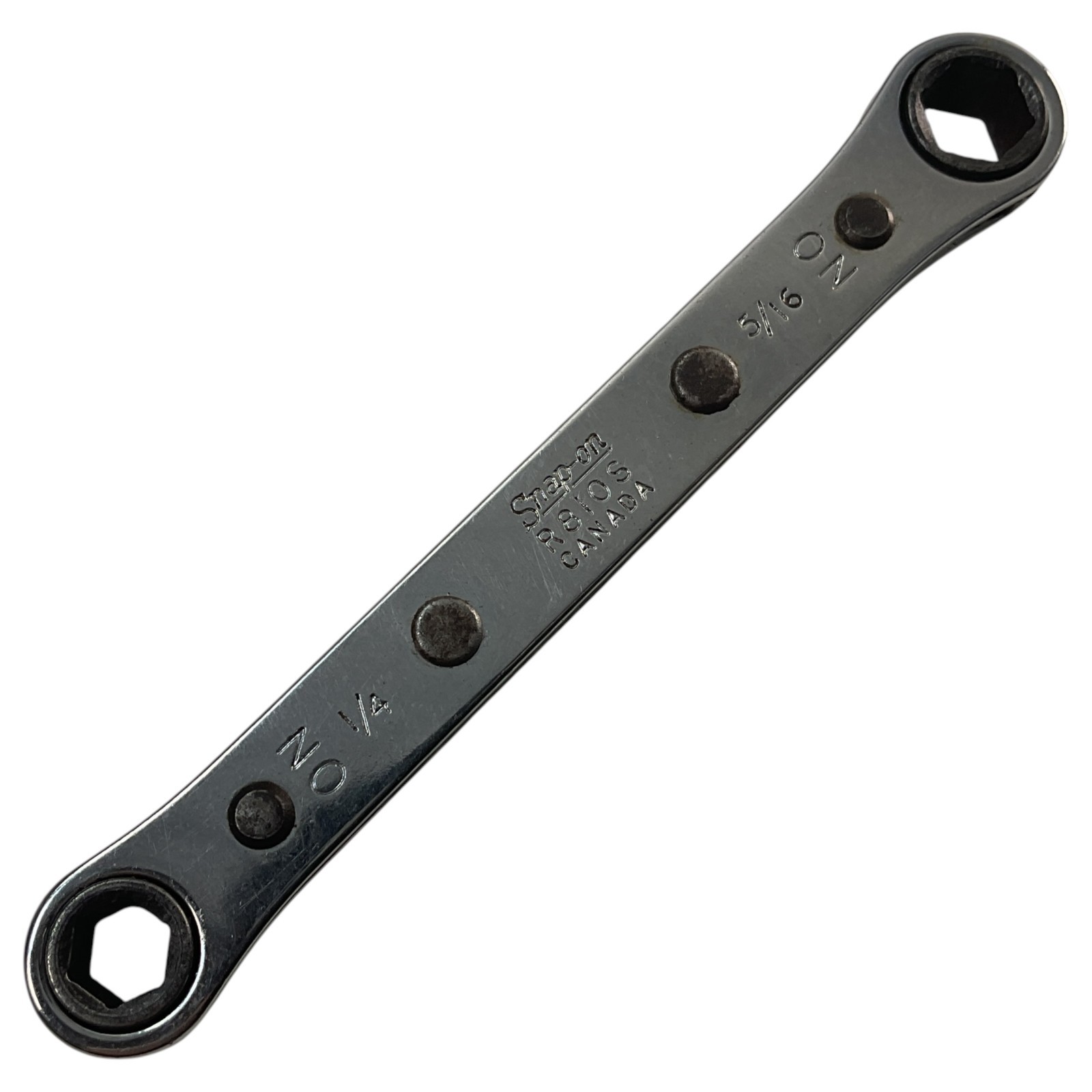 Snap-on Ratcheting Box Wrench 1/4″ 5/16″ 6 Point R810S Sold As Pictured Mechanic