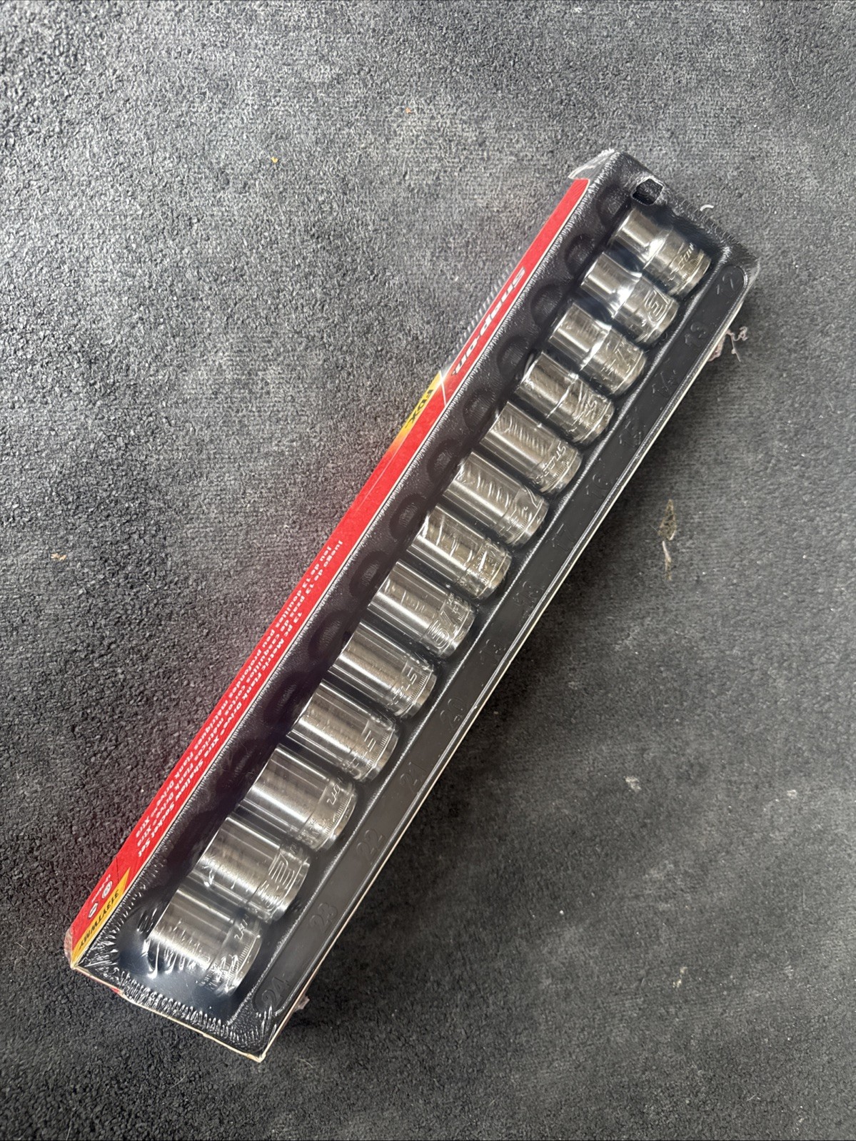 For Snap-on 313YTWMY 1/2″ Dr 6pt Metric Flank Drive Xtra Shallow Socket 13pc Set