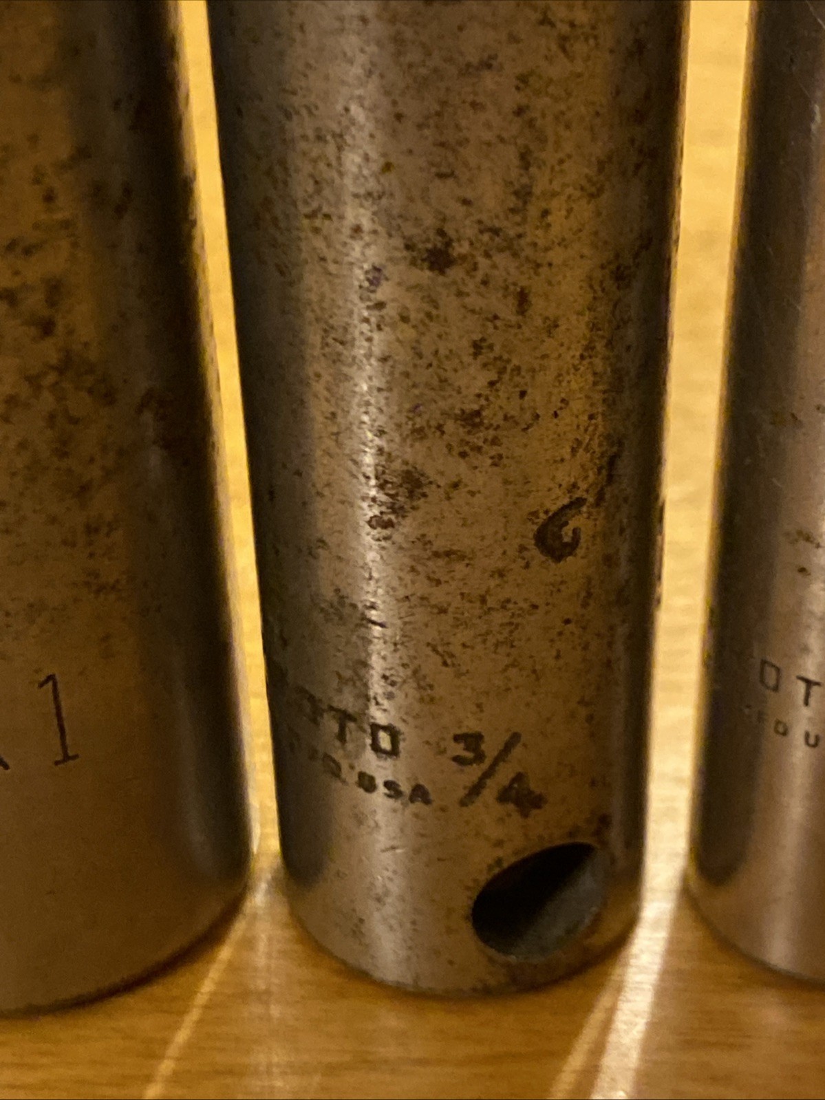 LOT OF 4 PROTO 1/2” DRIVE DEEP SOCKETS 9/16, 5/8, 3/4, 1
