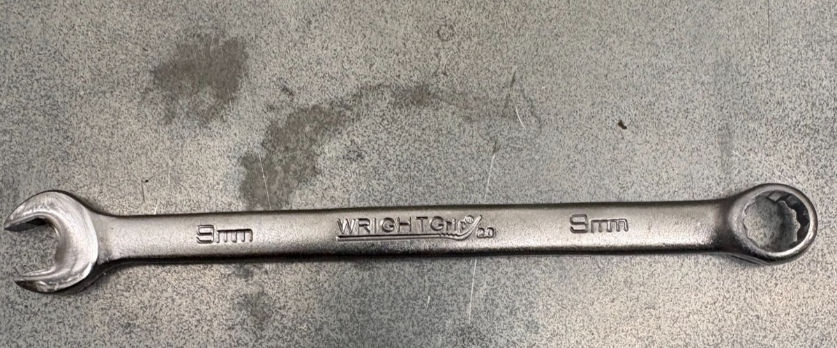 WRIGHT METRIC COMBINATION WRENCH SET OF 8 *USA MADE* 9MM-19MM