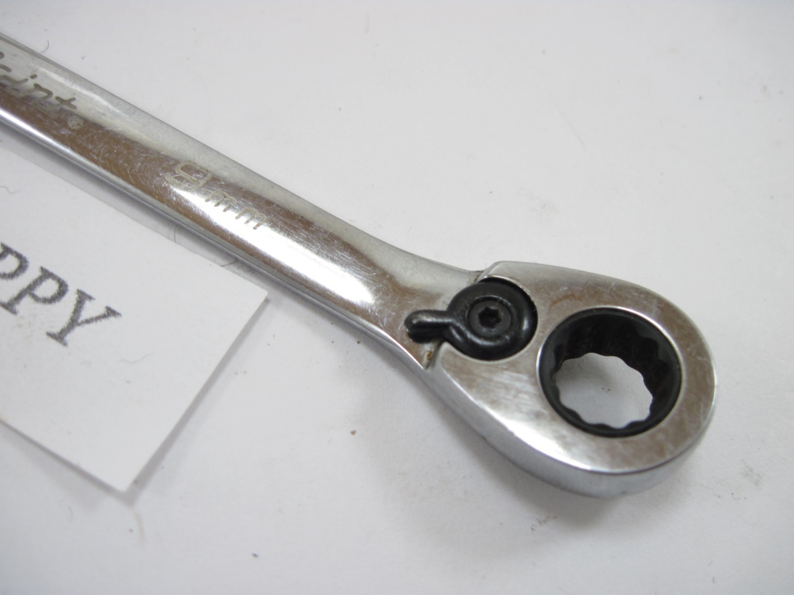 Blue Point By Snap On 9mm Ratcheting Reversible Metric Wrench BOERM9 NICE