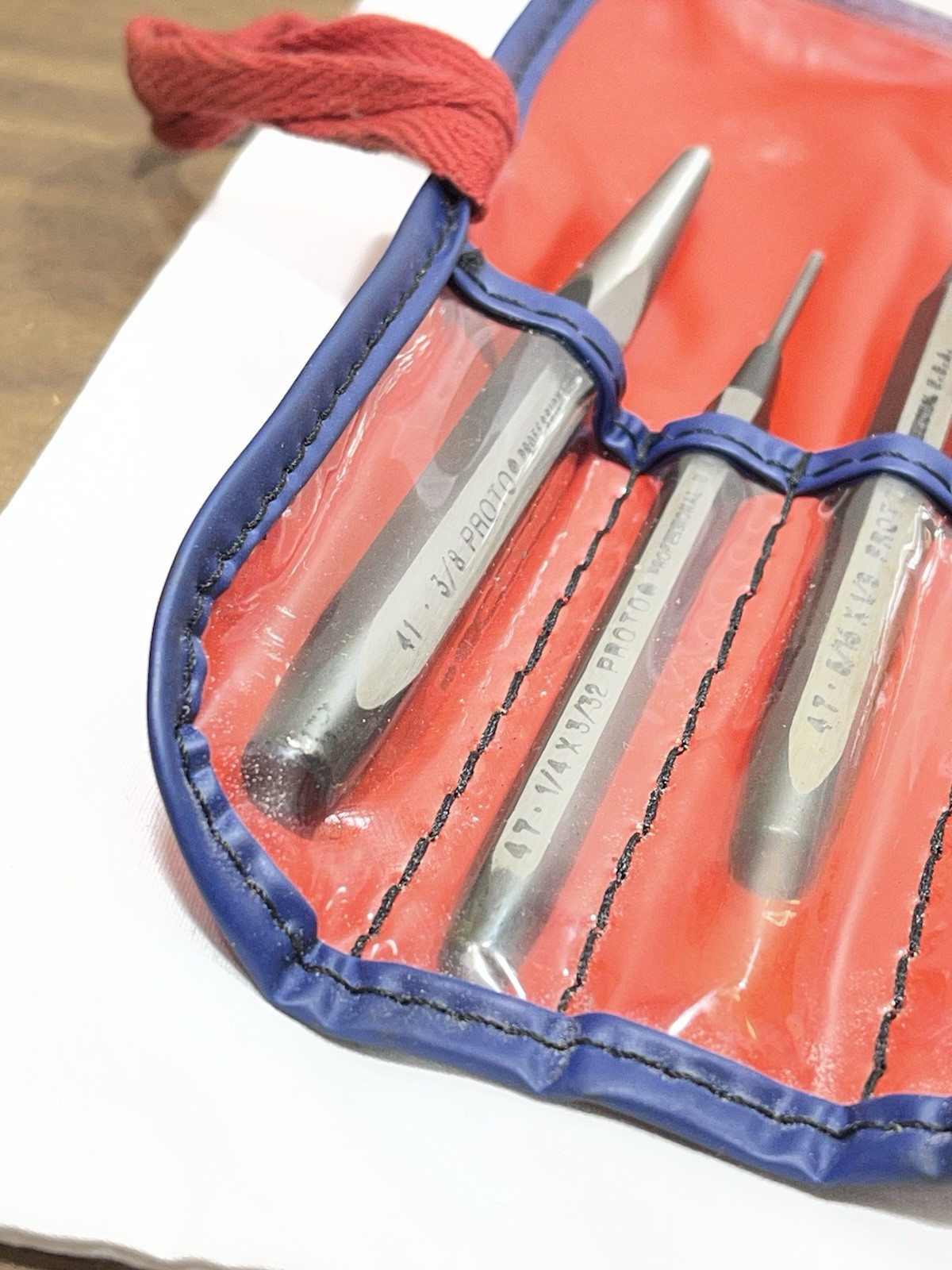 NEW Proto Professional 12pc Punch & Chisel Set No. 2 w/Pouch (MADE USA)