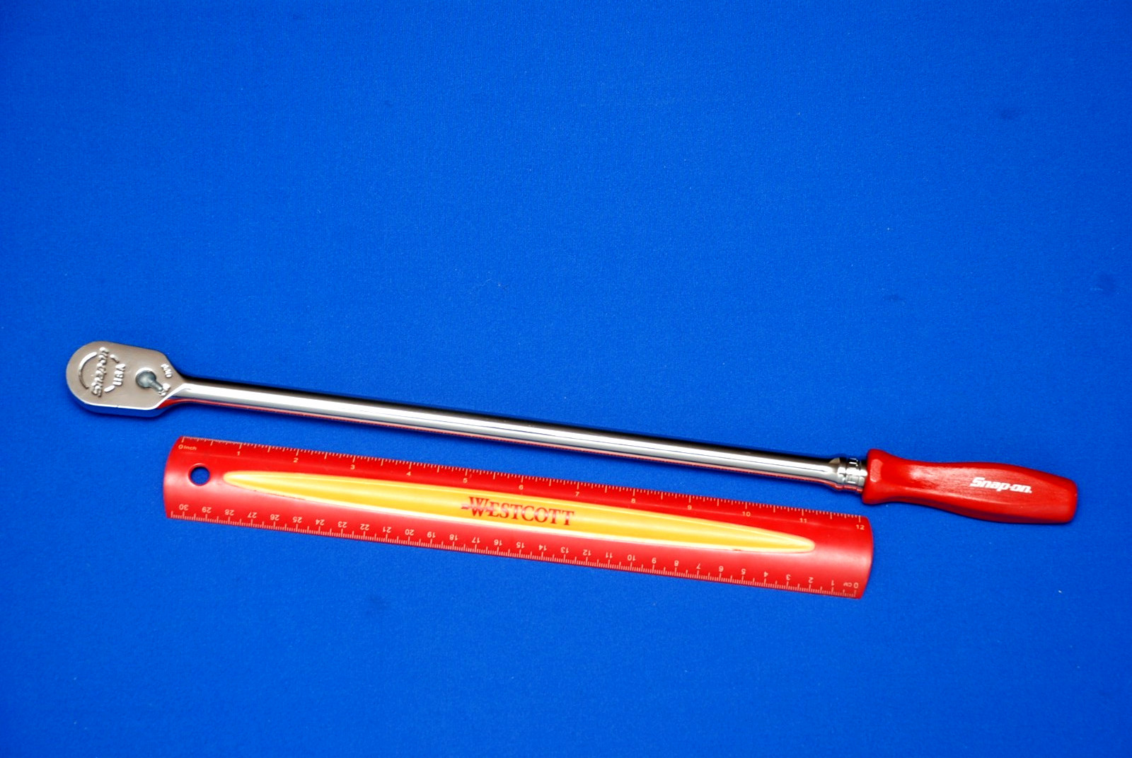 Snap-on NEW 3/8″ Drive Red Hard Grip Extra Long Handle Dual 80 Ratchet FHLLD80