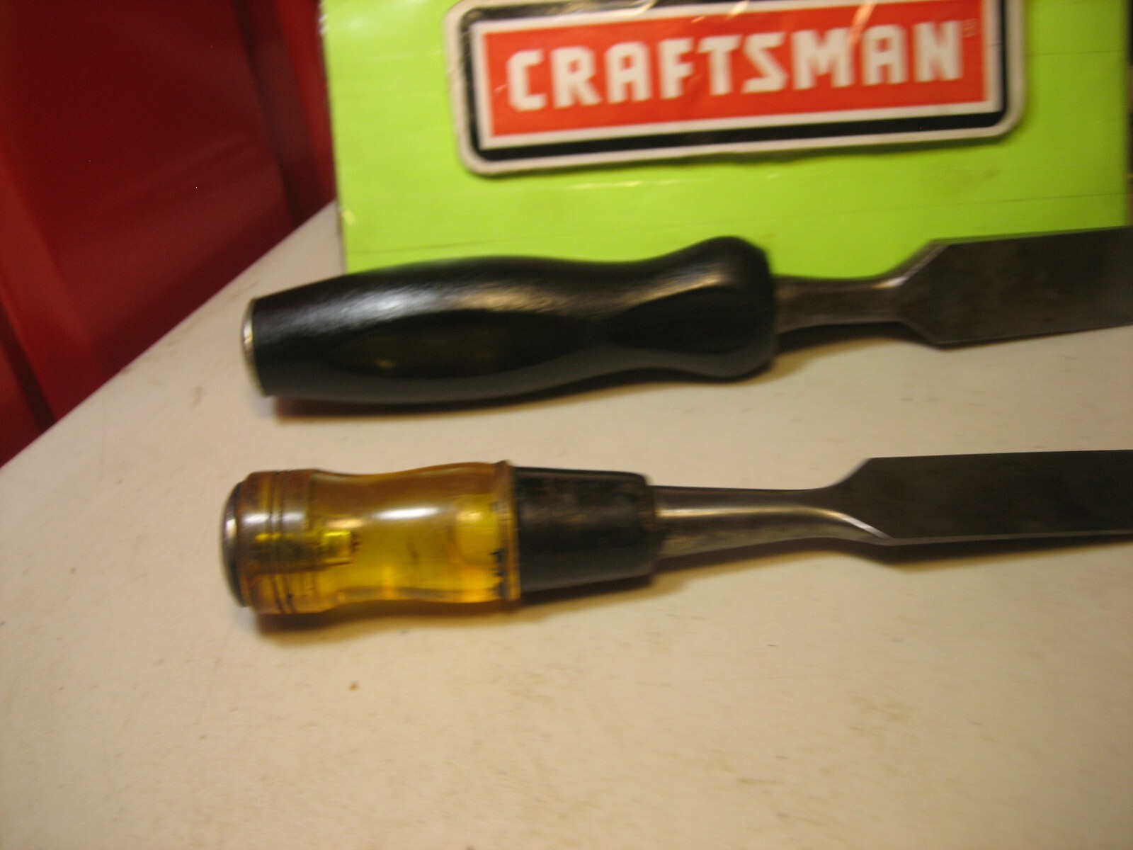 CRAFTSMAN 1″ STRIKING Wood Chisel PLUS EXTRA BOTH USA