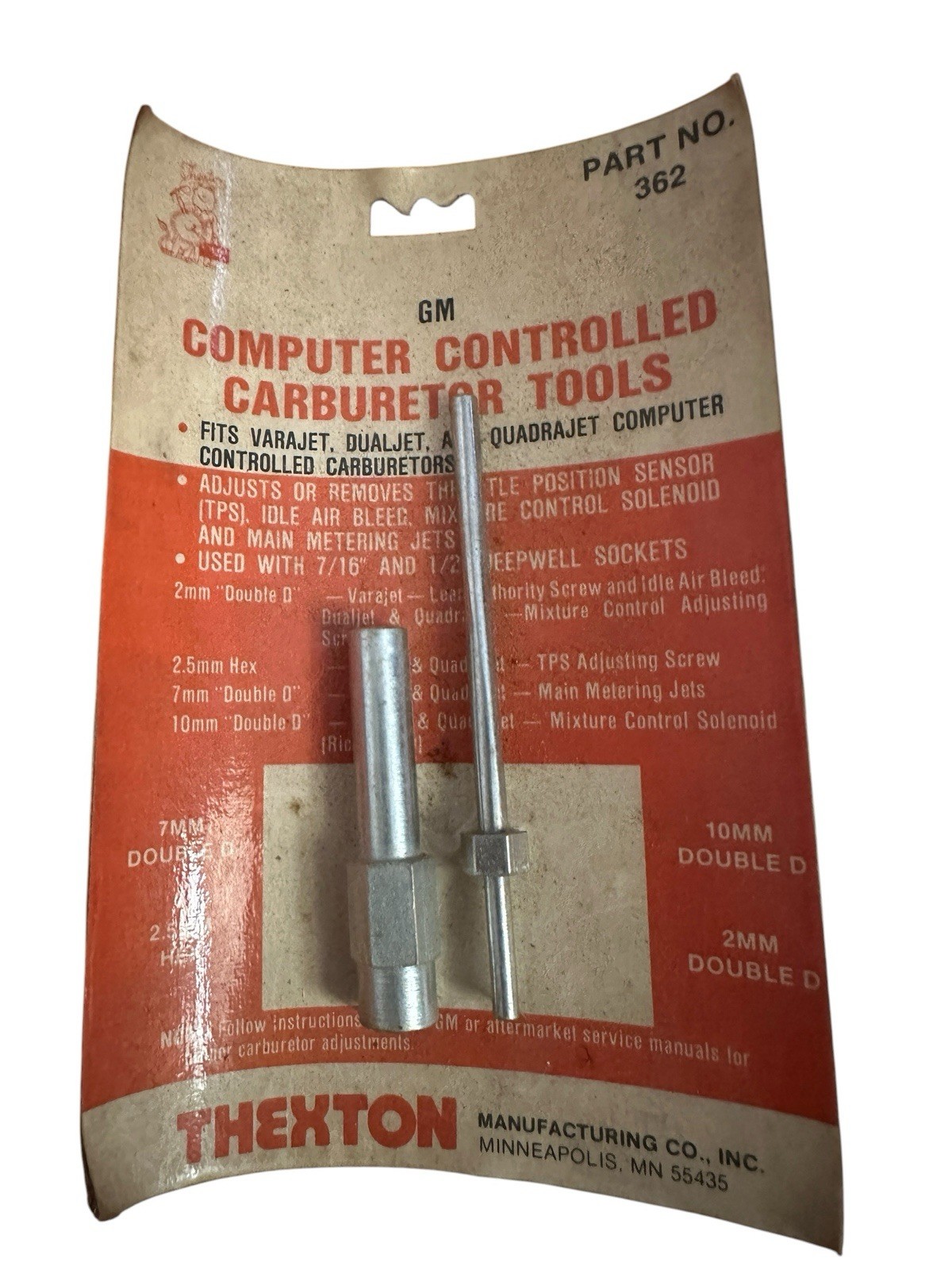 GM OEM NOS Thexton 362 GM Computer Controlled Carburetor Tools Varajte Dualjet