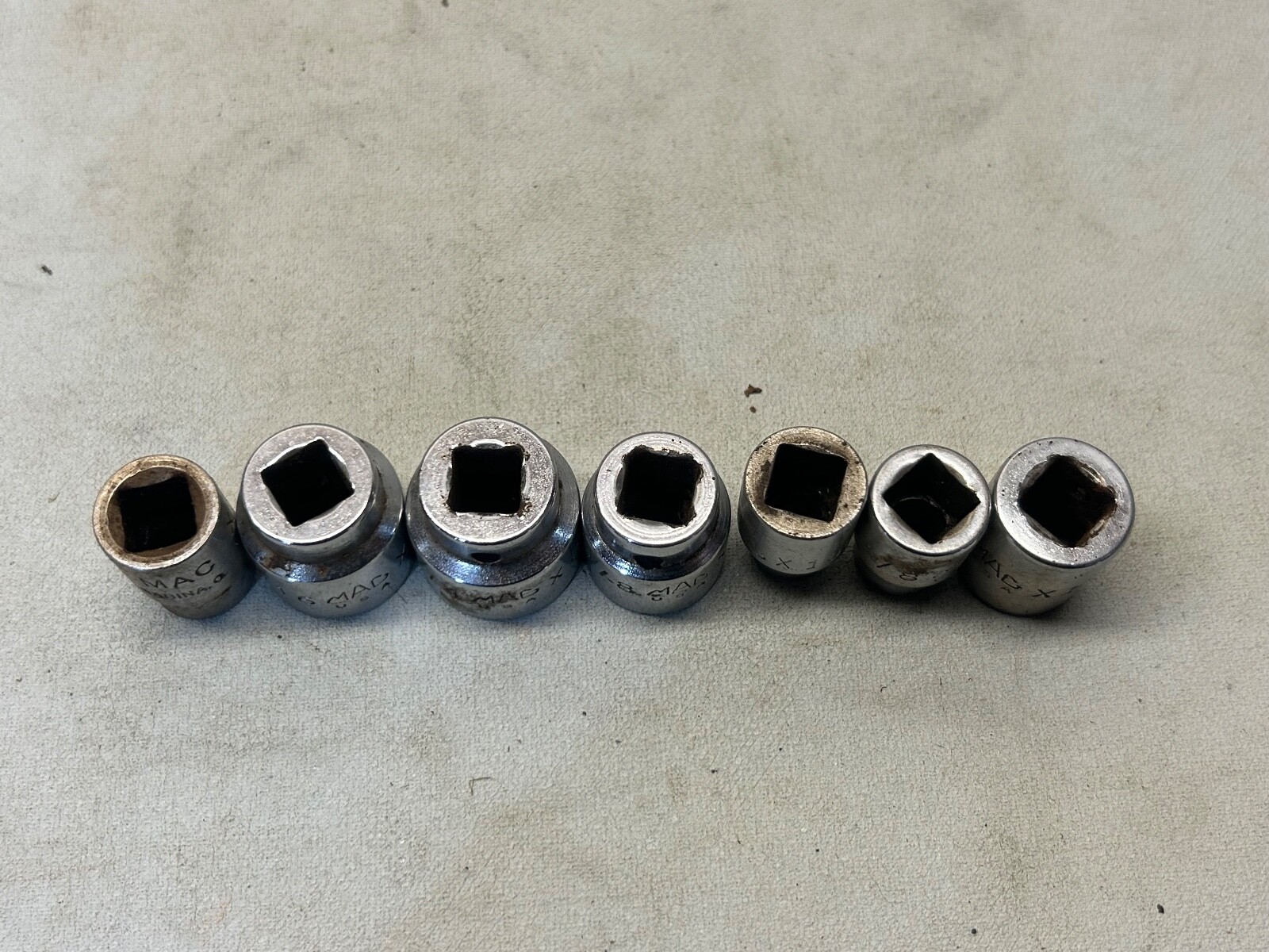 Mac Tools 6 Piece 3/8” Drive 6Pt Metric Shallow Socket Set 3/8 to 3/4 X series