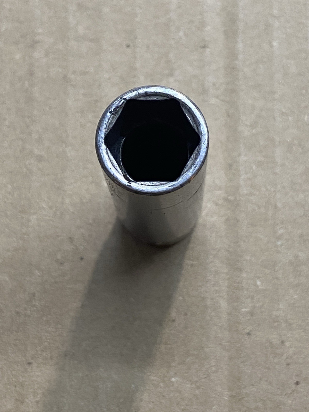 Snap On Tools 1/4dr Chrome 6pt Deep Well 7/16 Socket Stm14