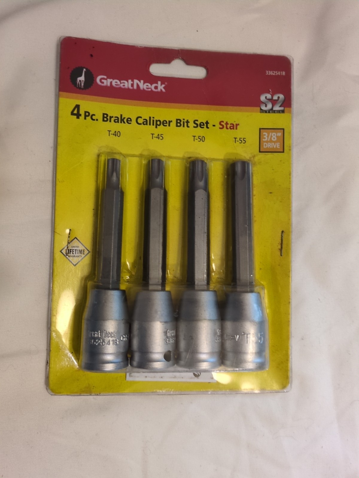 Great Neck 4pc. Brake Caliper Bit Set – Star. Unopened, NOS