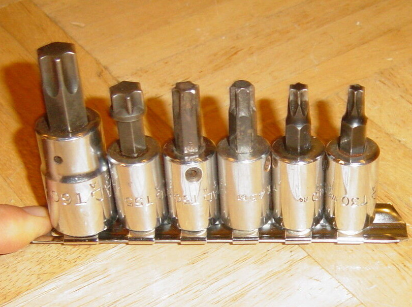 MAC TOOLS 6 PIECE MULTI DRIVE TORX BIT SOCKET DRIVER SET T30-T60