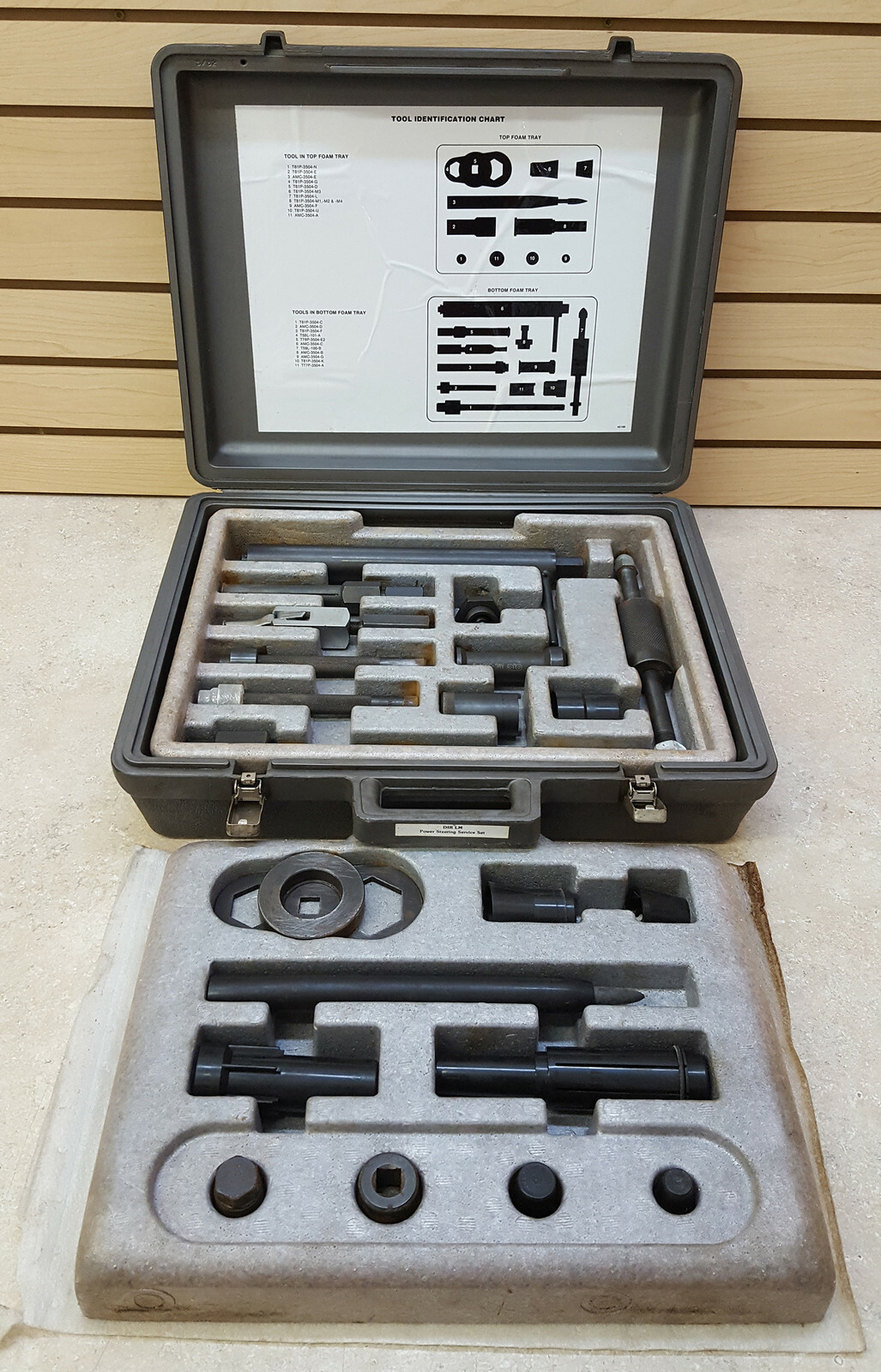 RARE COMPLETE OTC AMC RENAULT DIR LM 22 PIECE POWER STEERING SERVICE SET W/CASE