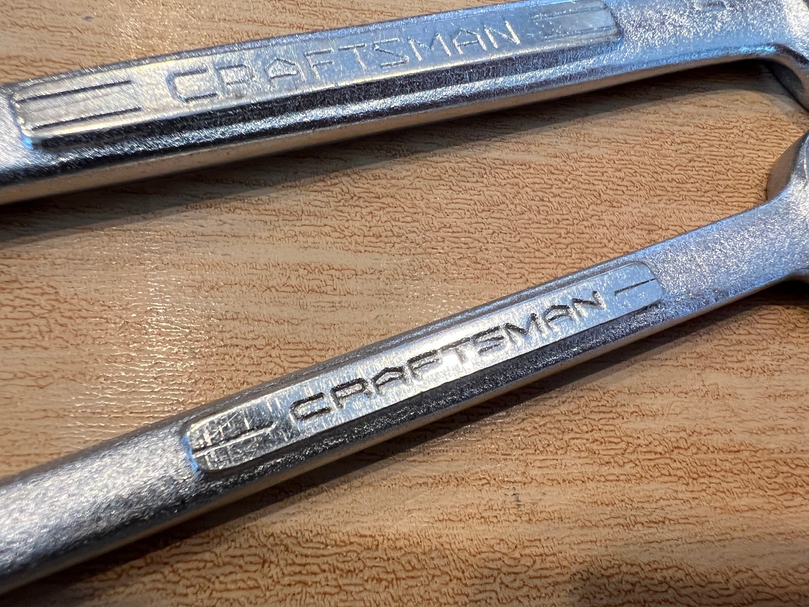 Sears Craftsman Double Open End Wrench Set USA 5/8×3/4 19/32×11/16 3/8×7/16 =V-