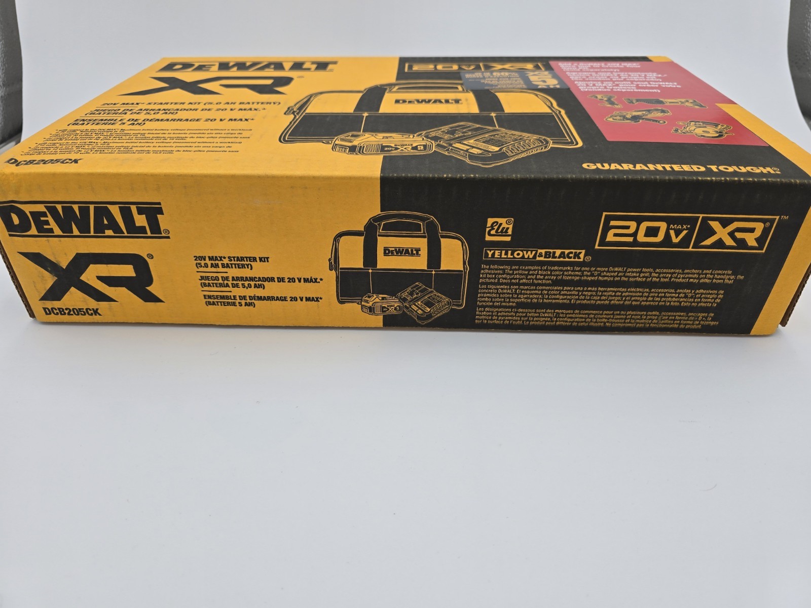 DEWALT DCB205CK 20V MAX 5 Ah Lithium Ion Battery and Charger Kit with Bag