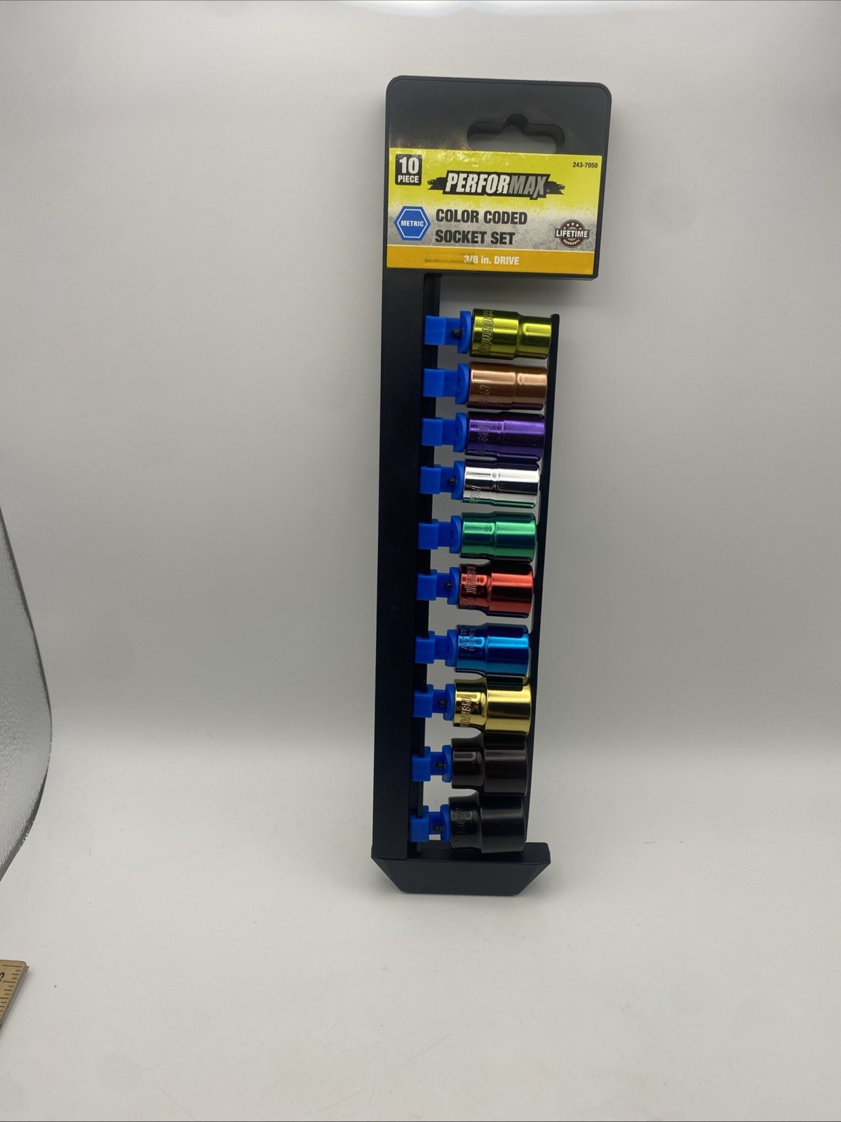 PERFORMAX Color Coded Socket Set Metric 10 Pc 10mm-19mm