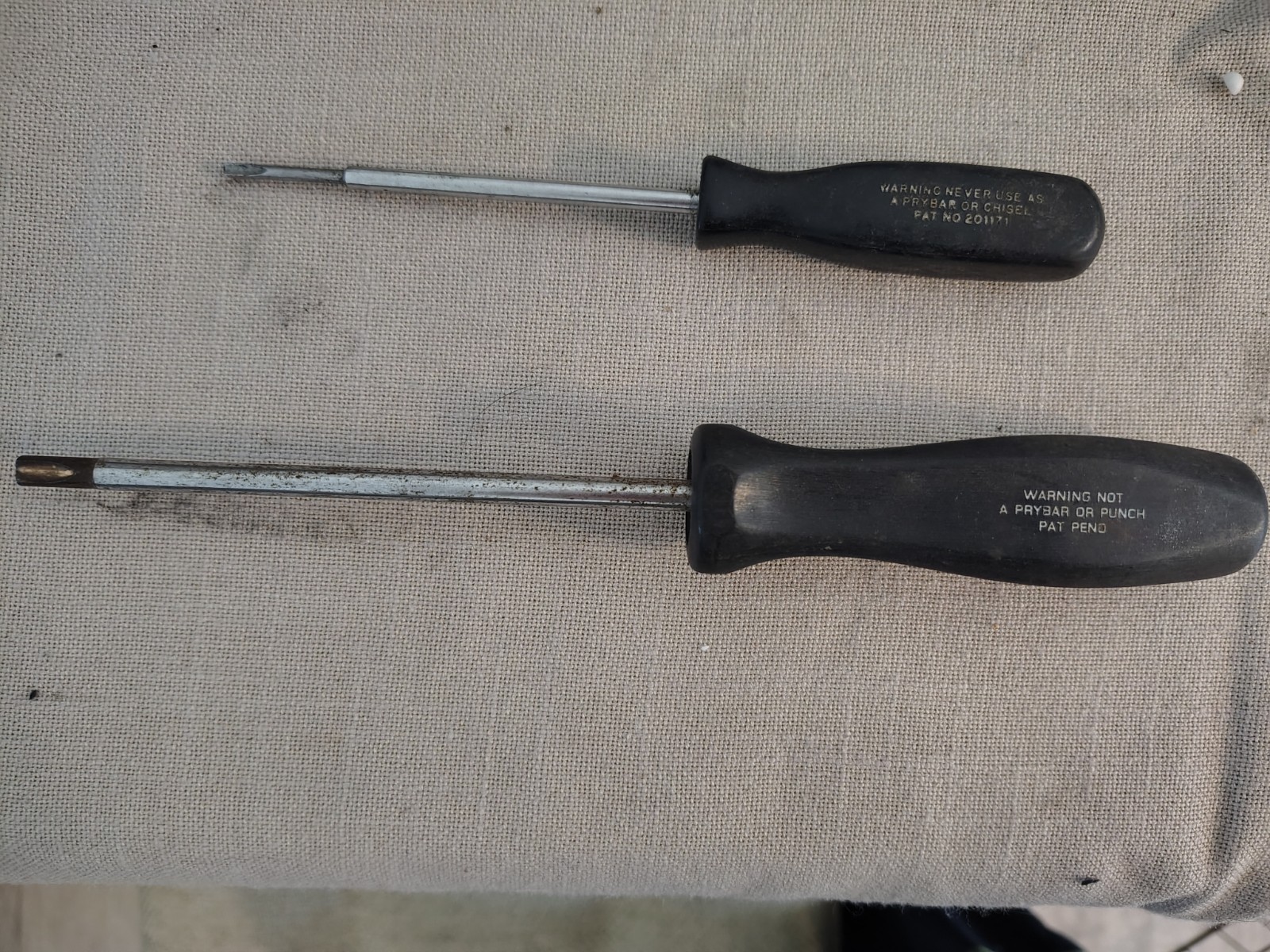 2pc Snap-on SDDC8 SSDC-4 Clutch Head Screwdriver Set Black Handle – Made in USA