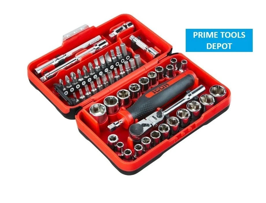 NEW ICON 1/4 in. Drive Compact Socket and Bit Set, 52-Piece RSXFT-52