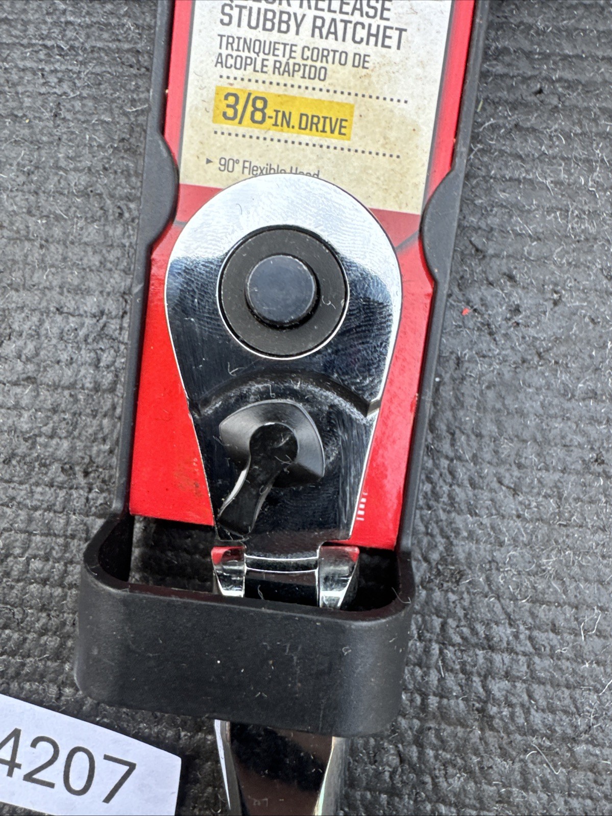 Sears Craftsman Nos 3/8” Drive Stubby Flex Head Ratchet 44834 Full Polish Import