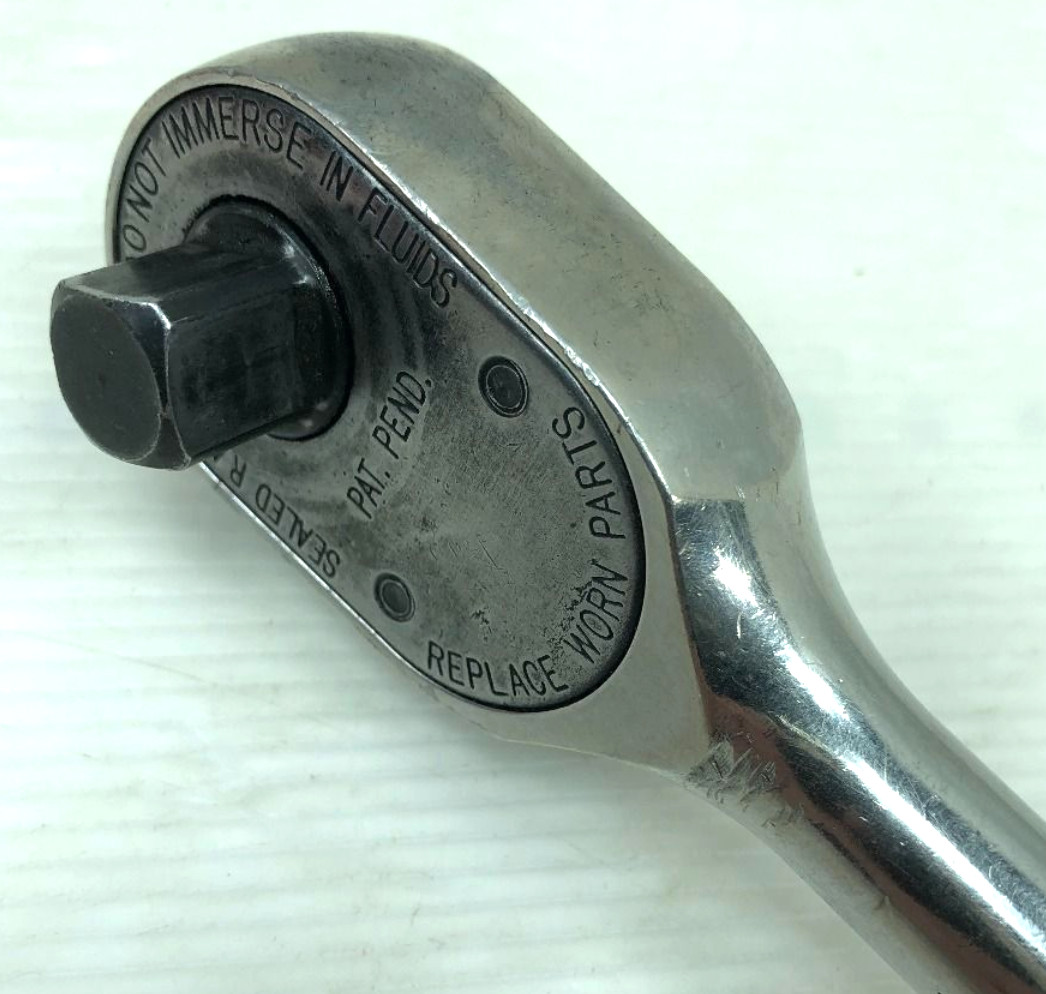 Snap-on SHL80A 1/2″ Red Soft Grip Fixed Head Long Ratchet Unused In Storage
