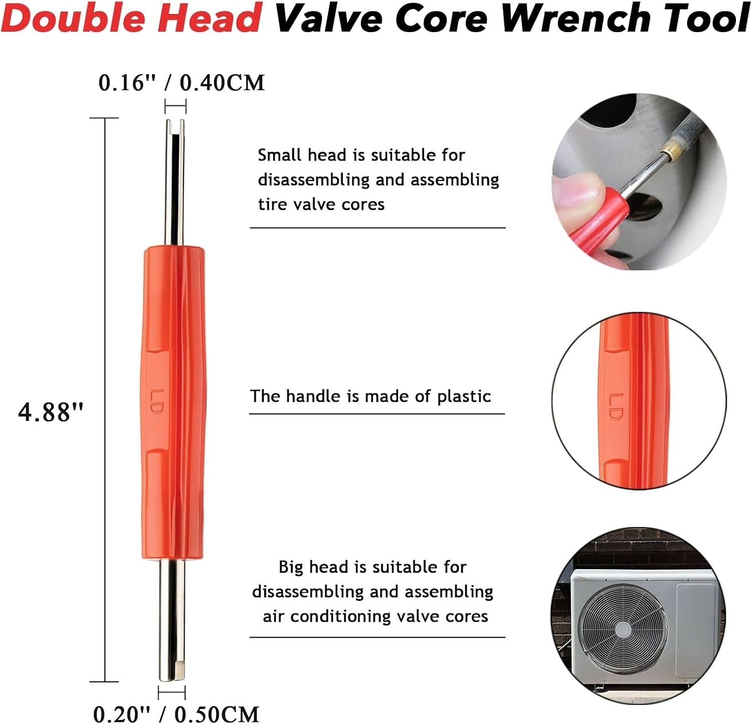 Dual Head A/C Valve Core Remover Tool for Efficient Automotive Maintenance