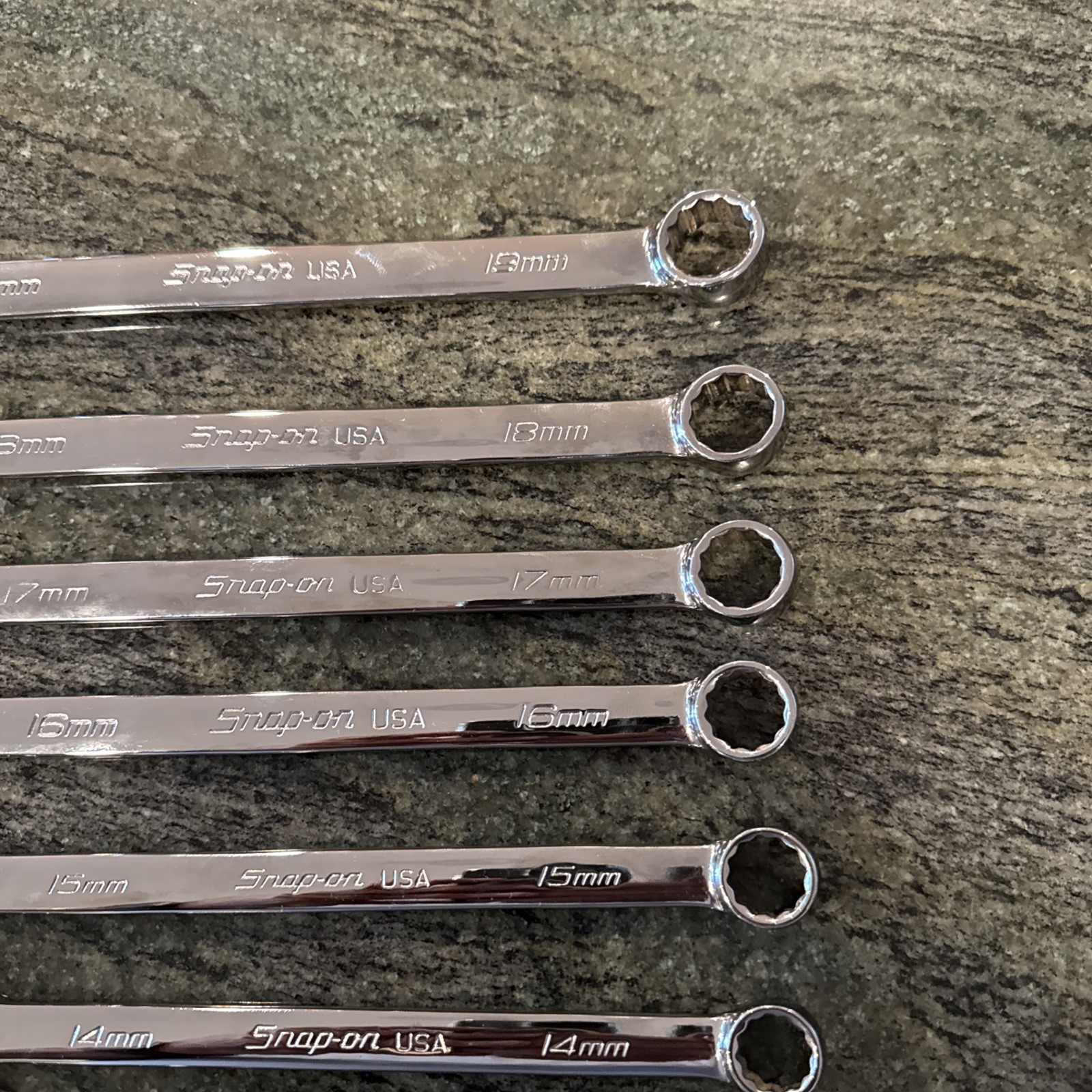 Snap-On soexm710 10-piece metric flank drive plus combination wrench set