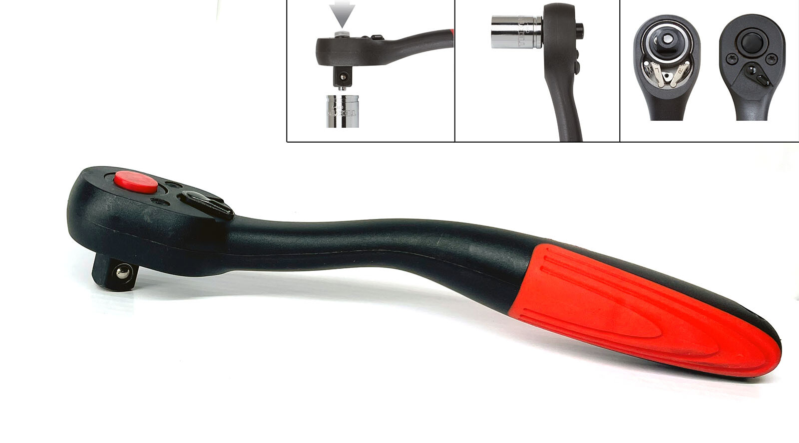 1/4″ 3/8″ 1/2″ Drive Composite Offset Ratchet Set 72 Tooth Reversible Ratchets