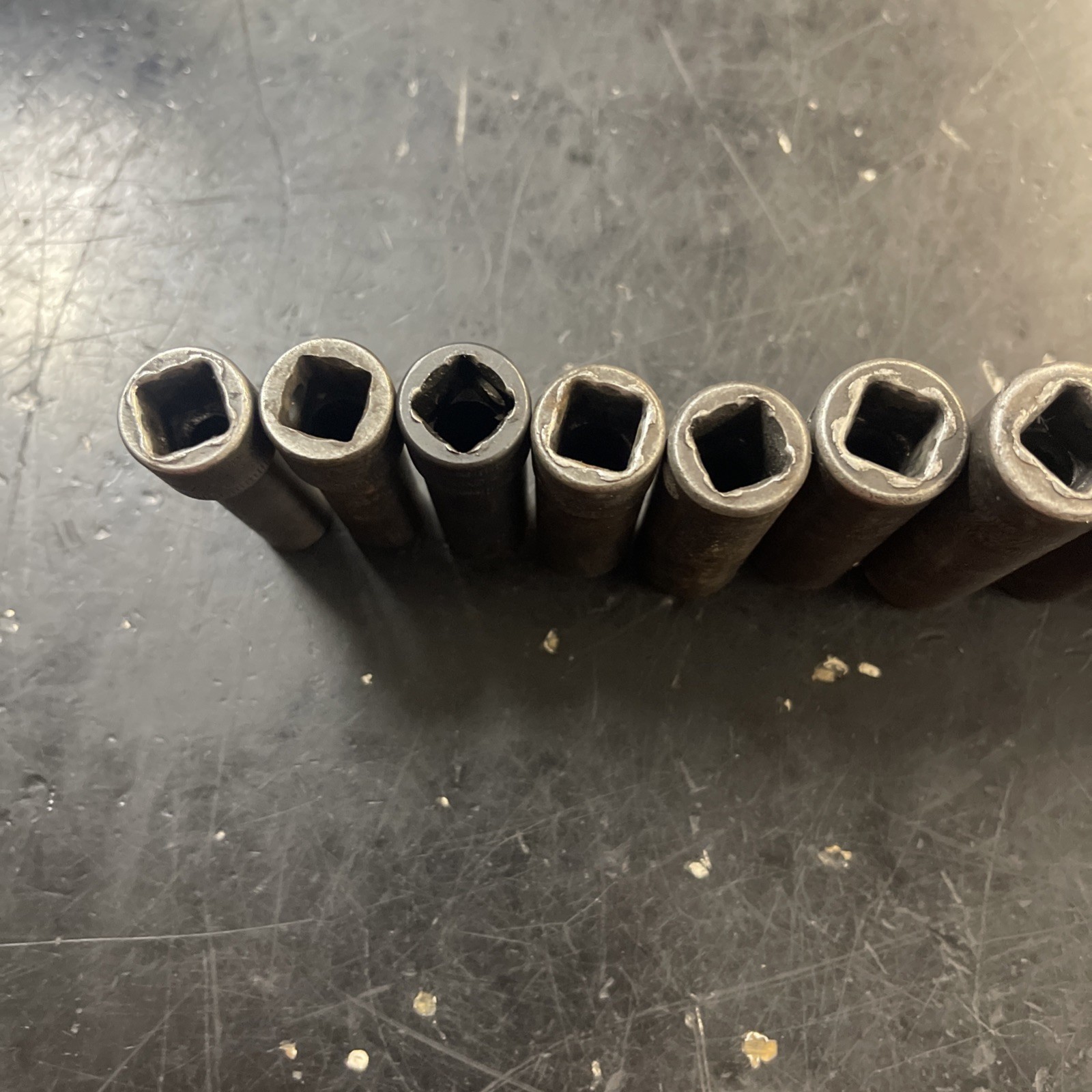 Snap-On 12 Pcs 3/8″ Dr 6pt Deep Impact Sockets 8-19mm + 21mm Missing 20mm