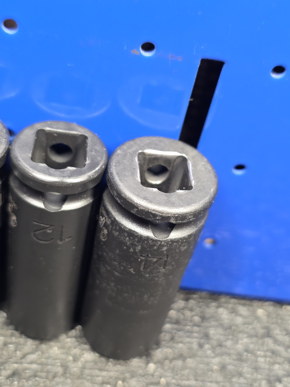 Grey Pneumatic GP 3/8″ Drive 8, 10, 12 & 14mm Magnetic Deep Impact Sockets Nice