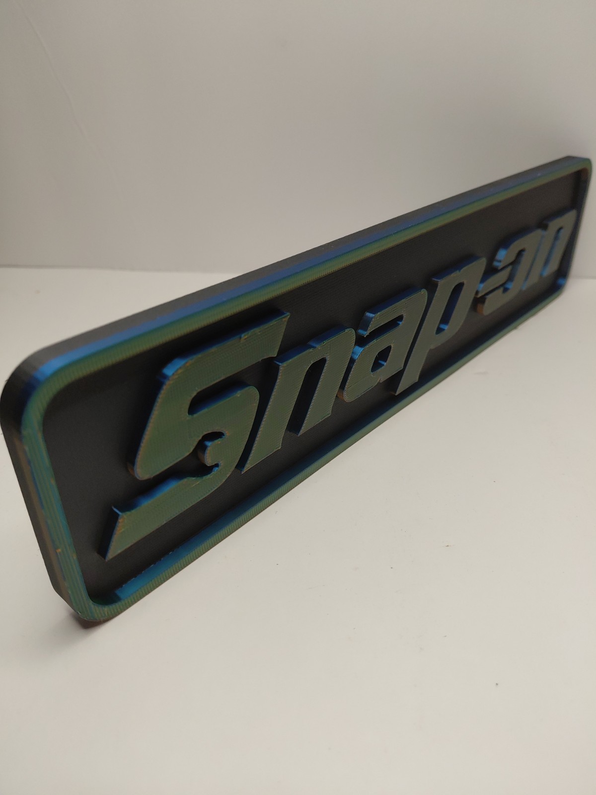 3D Printed Snap-On Tools Wall Logo Display Tool Box MAGNET 3×10 Multicolor
