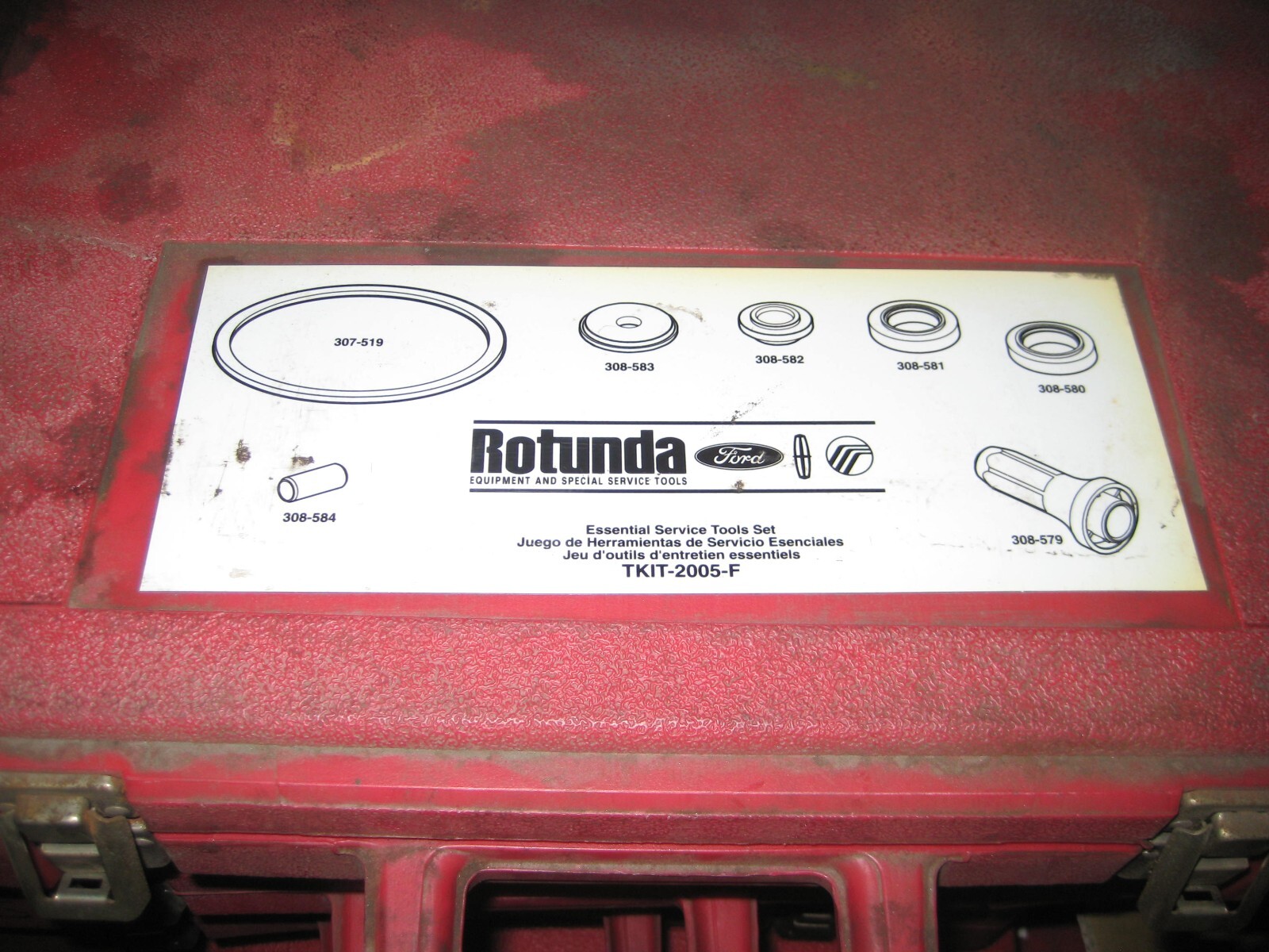 FORD ROTUNDA TOOL Kit TKIT-2005-F ESSENTIAL SERVICE TOOL SET With Case