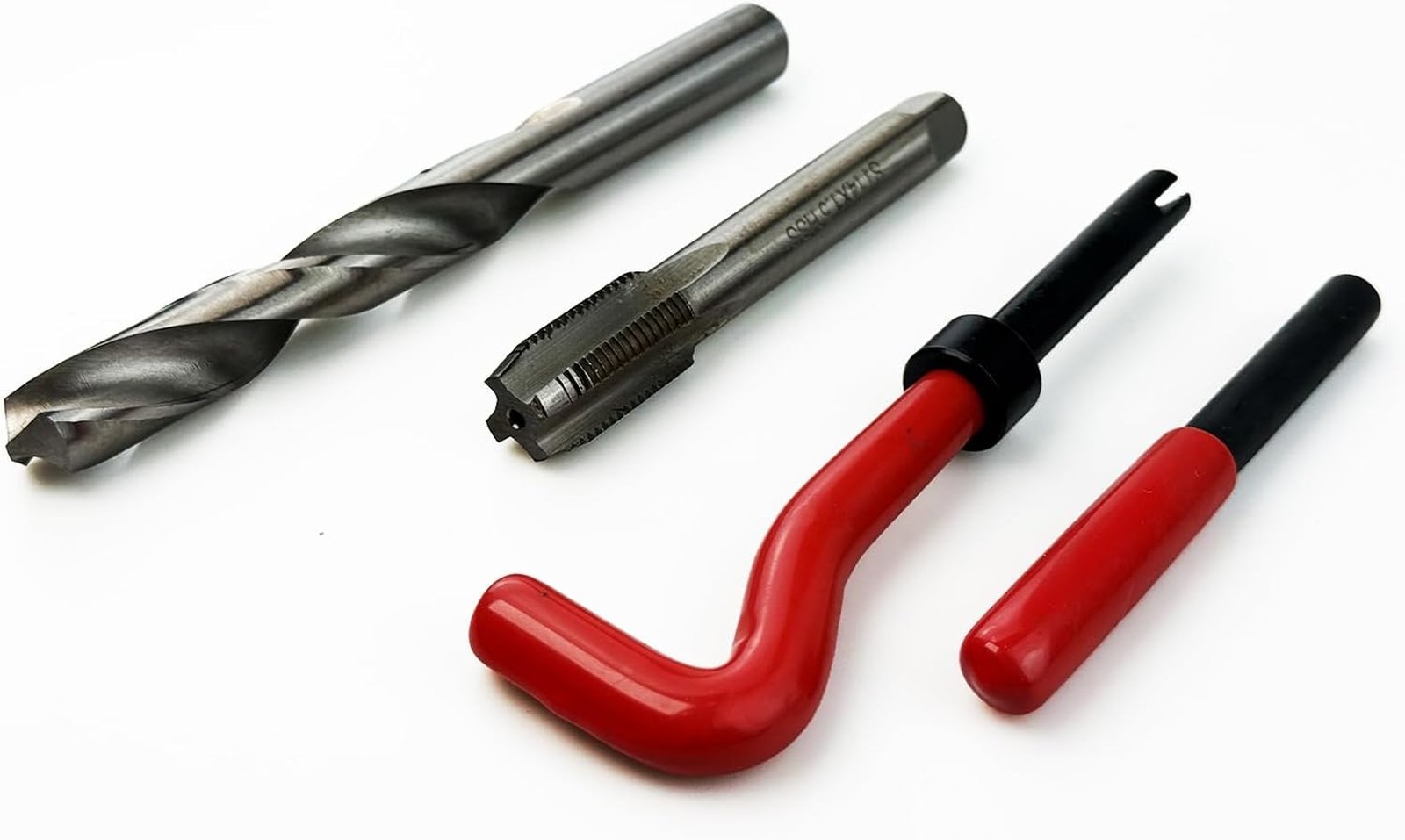 M14x1.5mm Thread Repair Kit, Helicoil Insert Set, Steel Hand Tool for Damaged