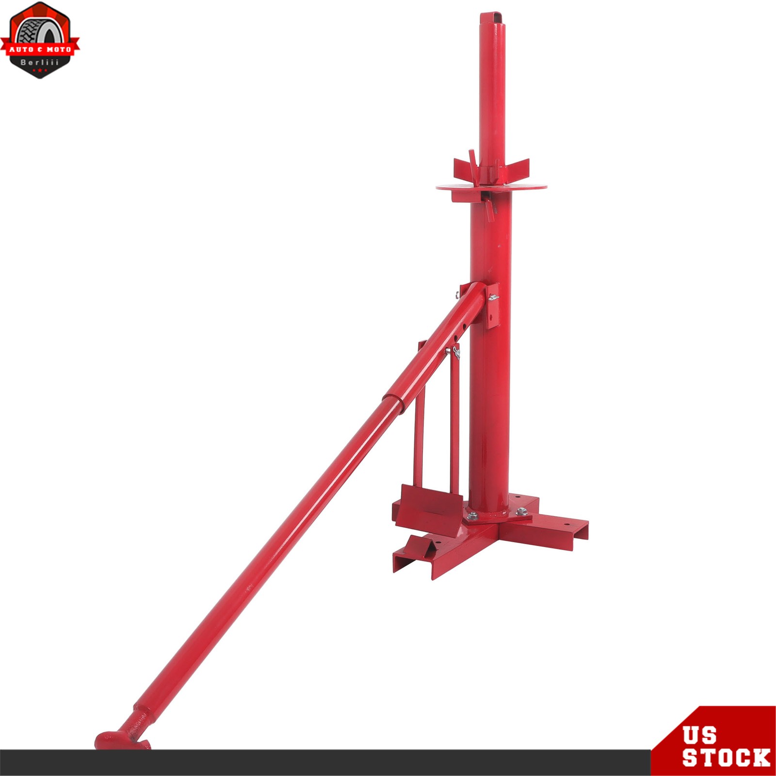Portable Hand Bead Breaker Mounting Tool 8″ to 16″ Tires Manual Tire Changer Red