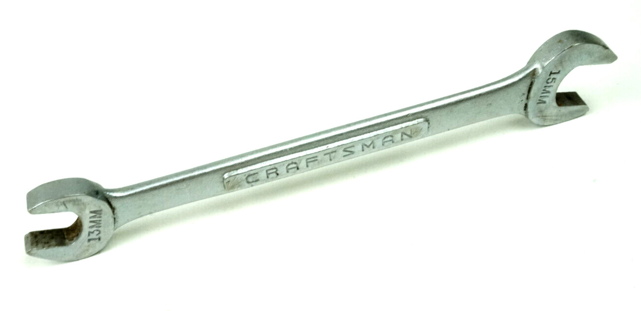 Craftsman -V- 13mm X 15mm Open End Wrench 44507 USA