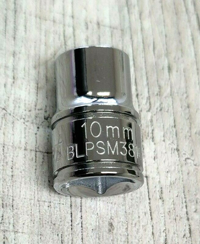 New Blue Point ™ Tools 10mm 3/8″ 6pt Shallow Chrome Socket BLPSM3810