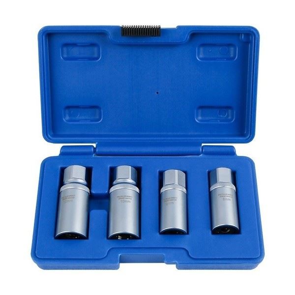 Garage Repair Bolt Extractor Set Chromium Vanadium Steel Portable Storage Case