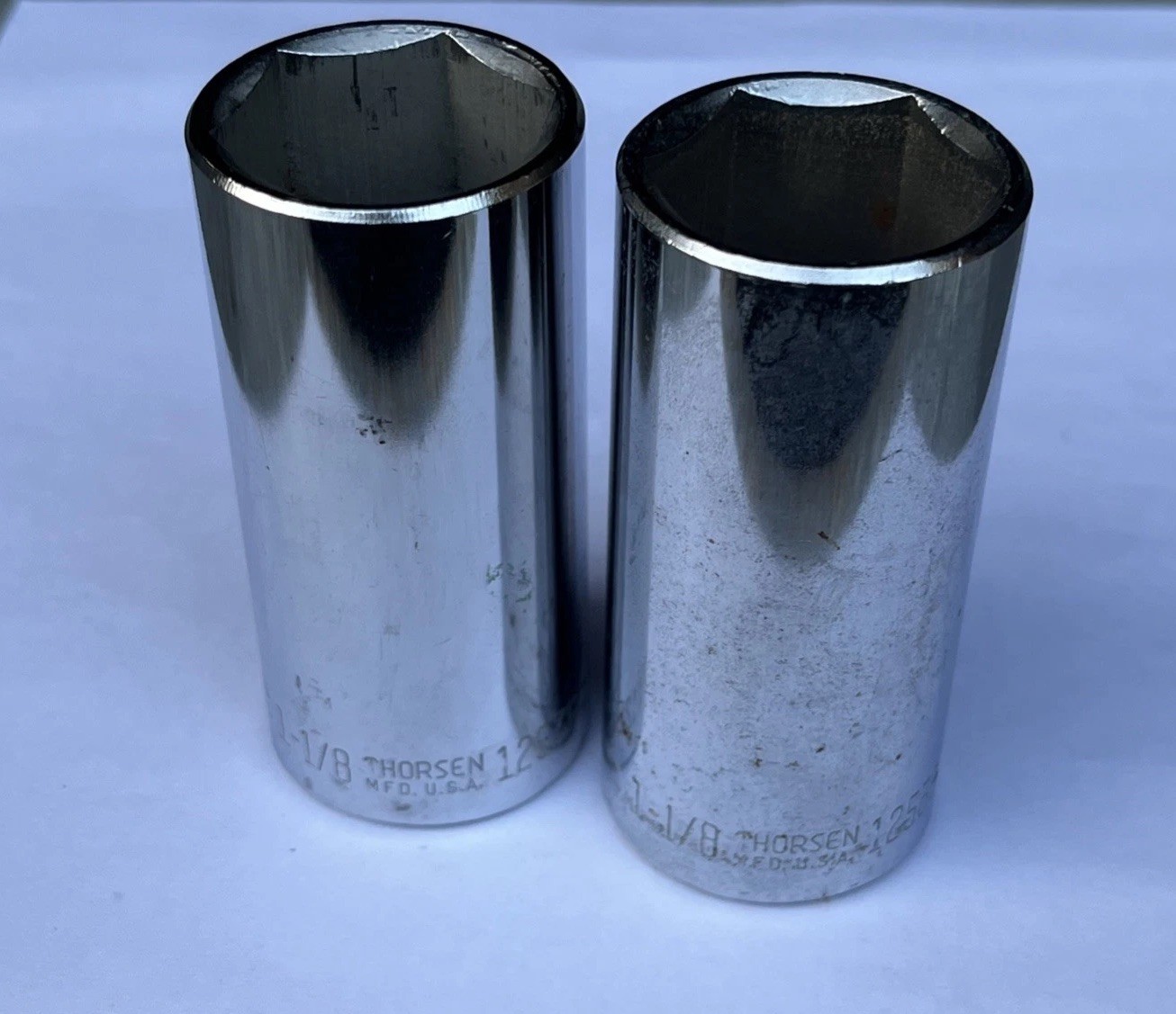 2 VTG Thorsen Extended 1-1/8” – 1/2” Square Drive 6 Point Socket SAE #12536 USA
