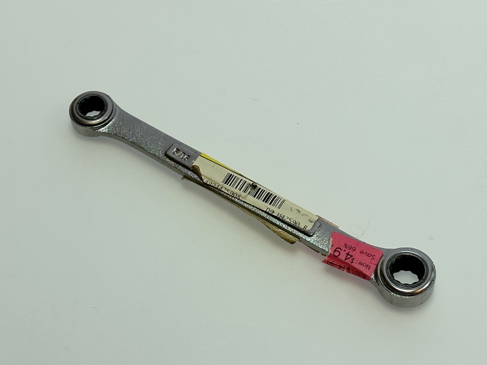 NOS Craftsman USA 425910 VA Double Box End Ratcheting Wrench SAE 5/16″ & 3/8″