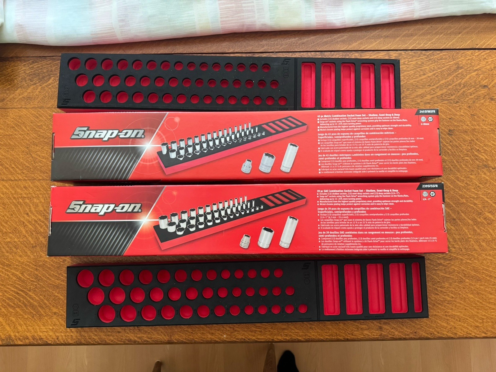 Snap On Tools Pro Fi Foam Organizer For 3/8” Metric And SAE Master Socket Set