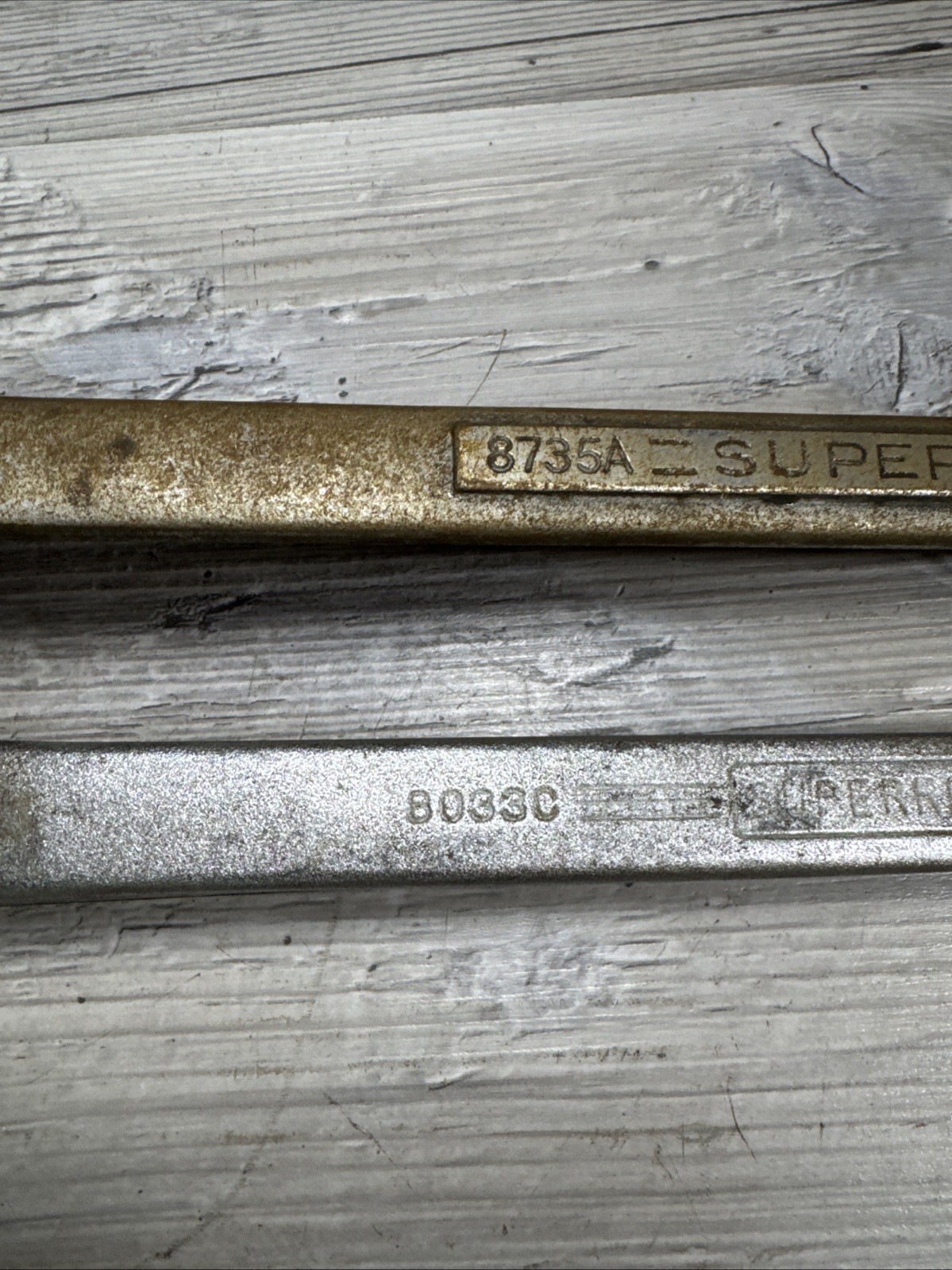 Pair (2) Williams Superrench 8735A 1 1/8″-1 1/16″ & 80330 15/16-1” Wrench USA
