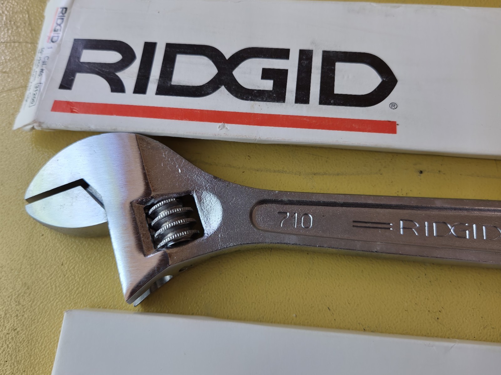 NOS USA Ridge Tool Co Ridgid 2 Pc Adjustable Wrench Set 8″ 10″ 708 710