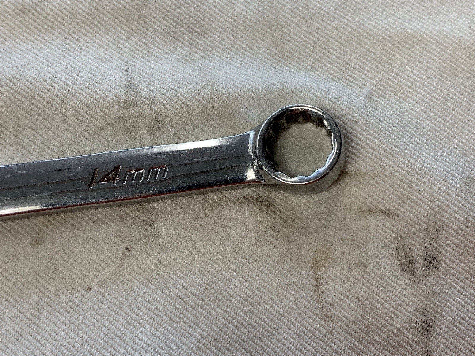 Snap-On 14MM 12PT Metric Chrome Combination Wrench USA OEXM140B