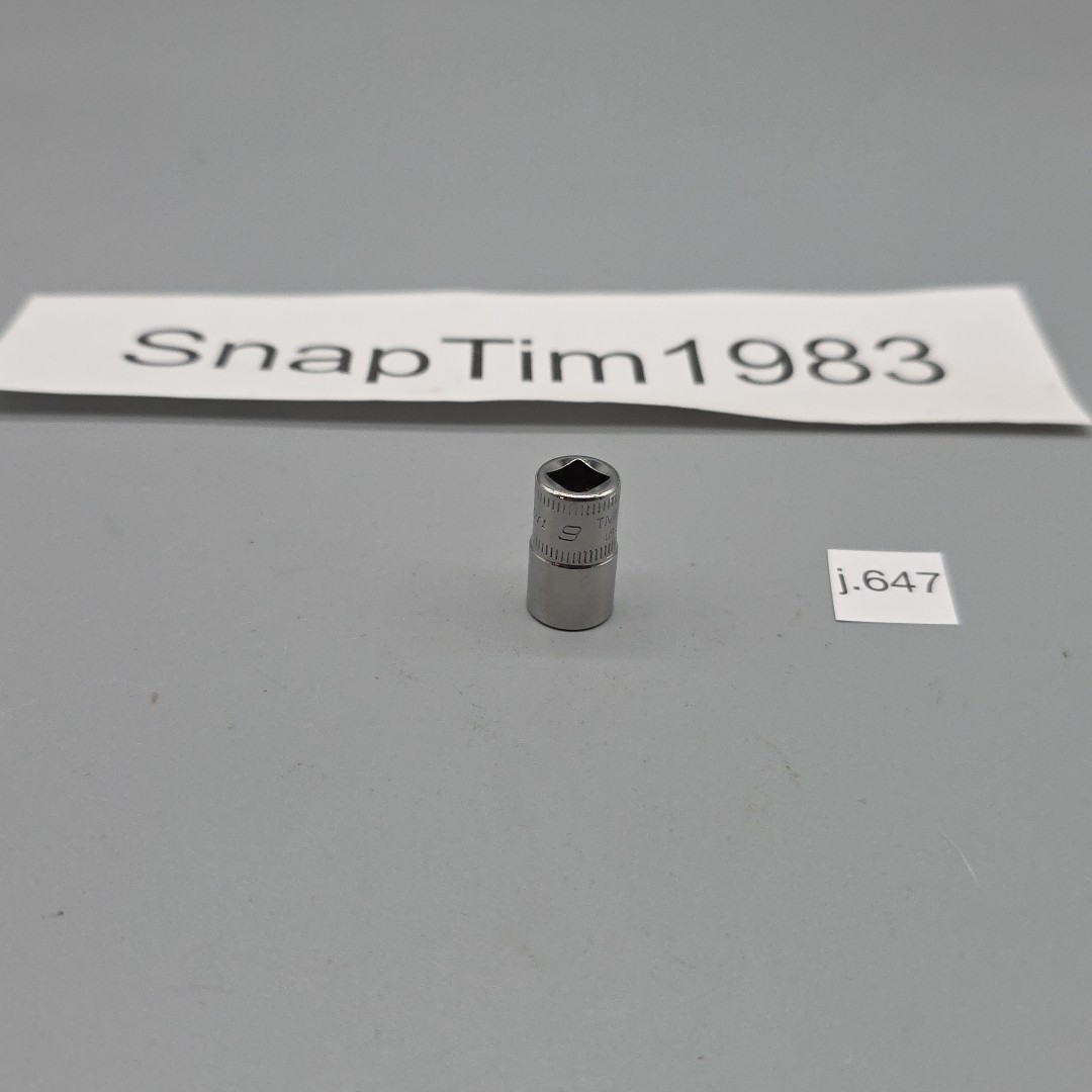 Snap-on Tools 9mm TMM9 1/4″ Drive Shallow Socket 6 Point Metric USA
