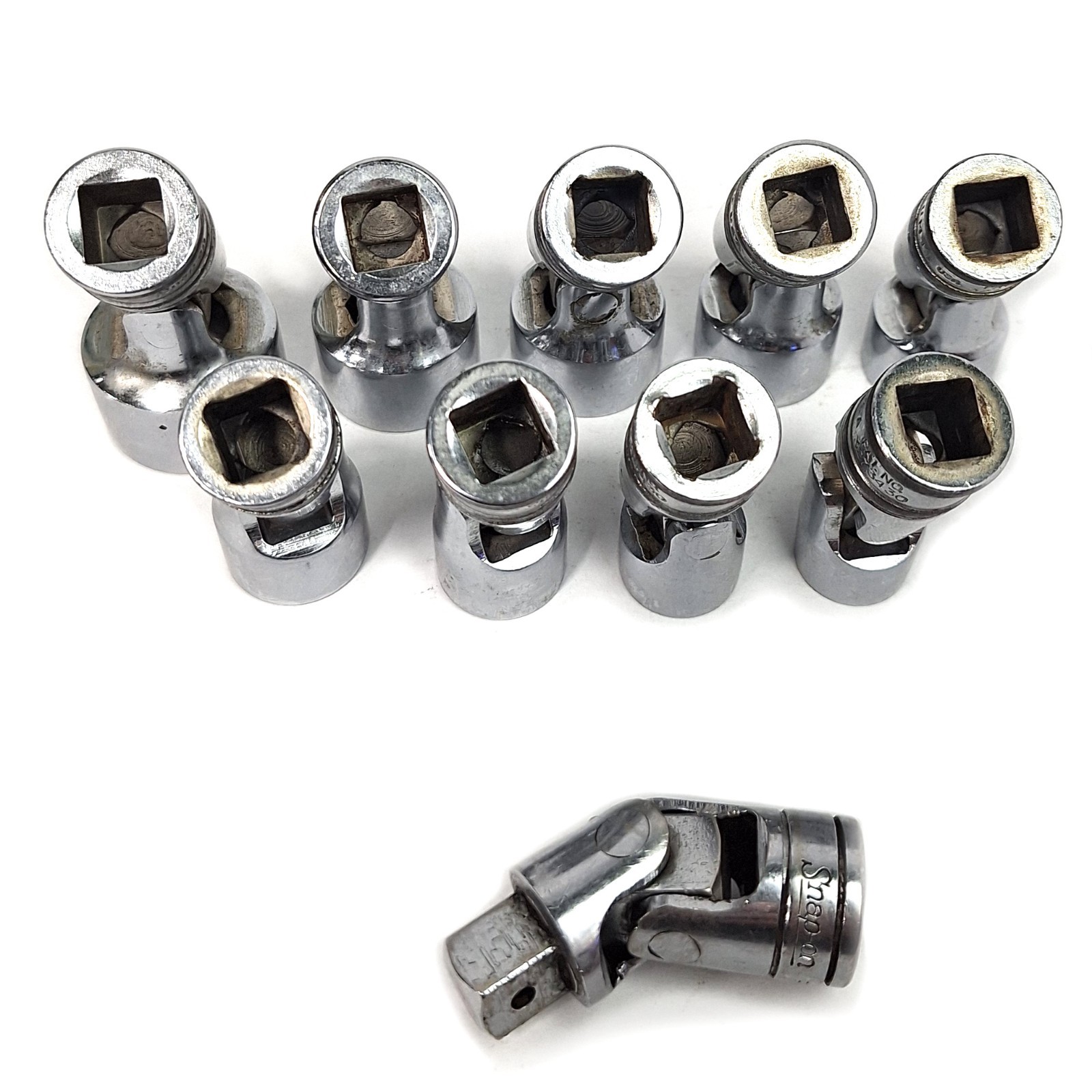 Snap On 3/8 Drive Metric Swivel 9 plus 1 Adapter 6 pt Sizes in description