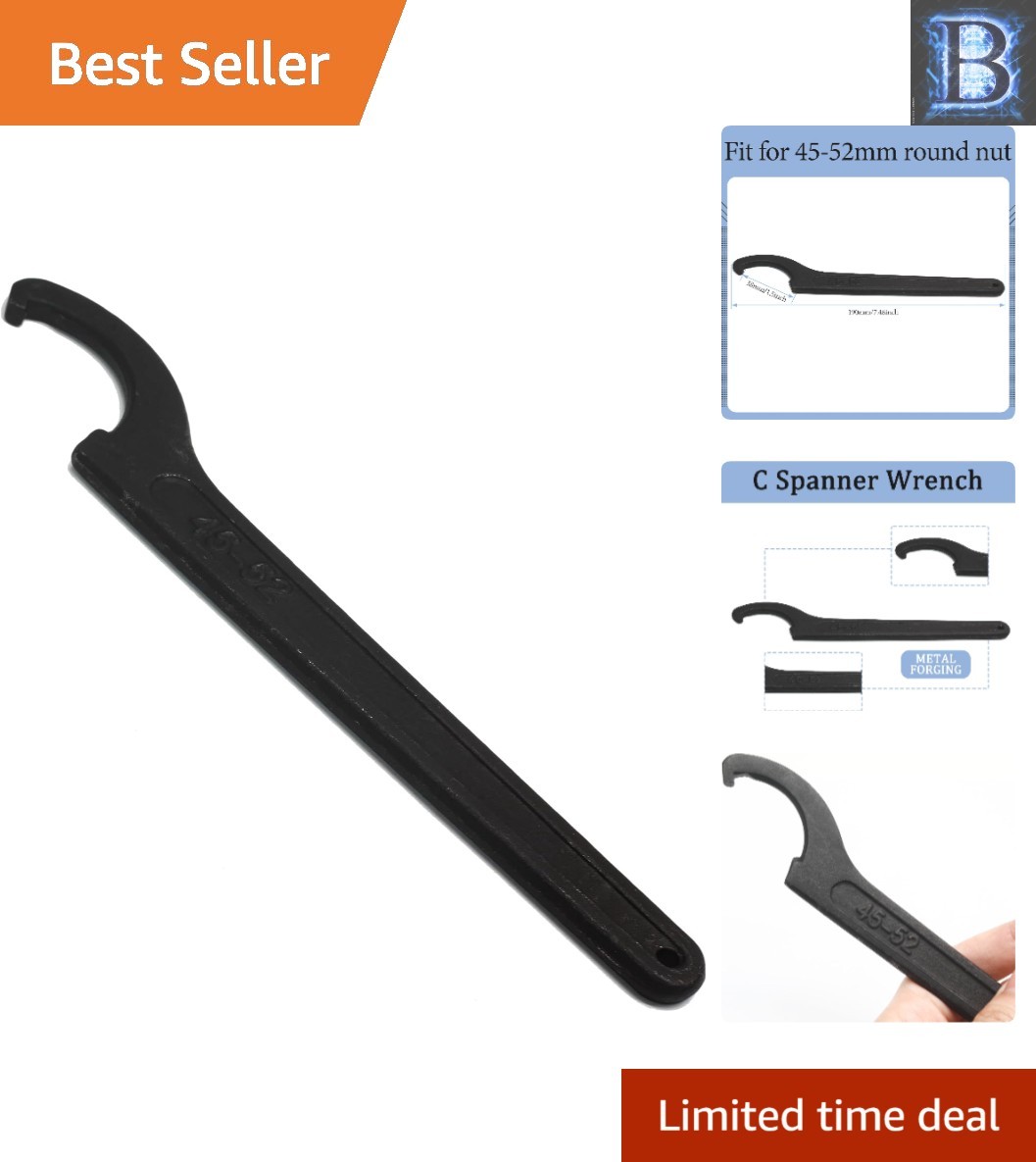 7.48» C Hook Spanner – Adjustable Tool for Precision on Round Nuts