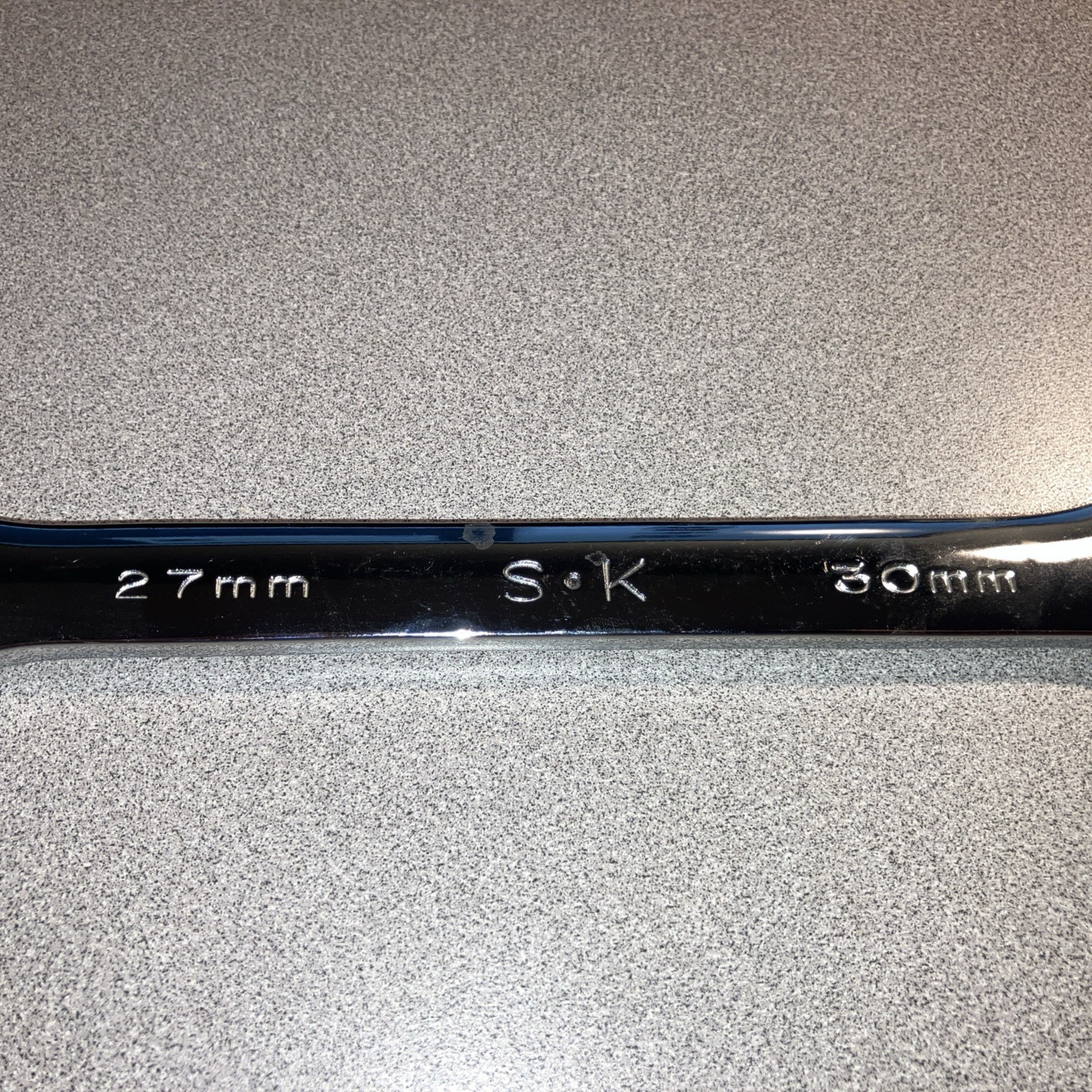 SK Tools 86527 27mm x 30mm Double Open-Ended Wrench Made In USA